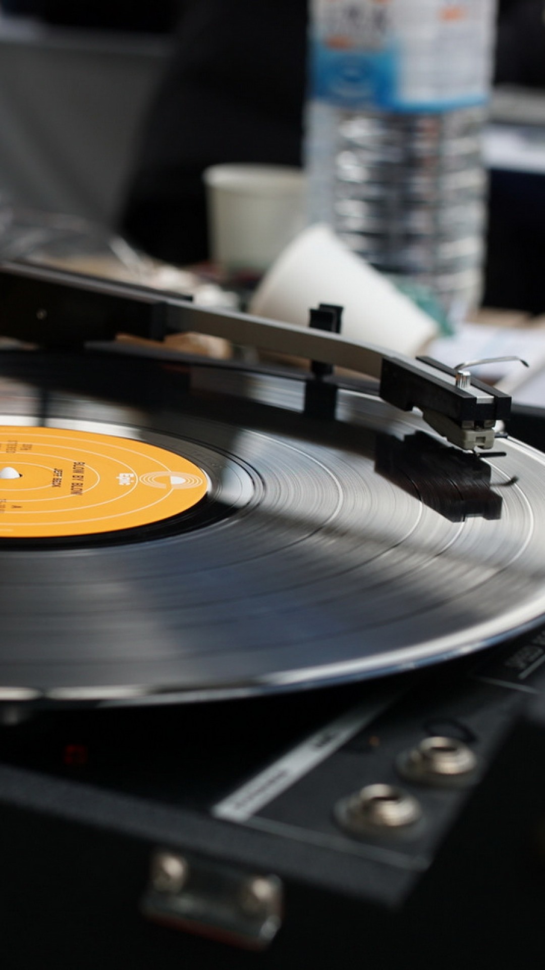 Giradischi, Disco in vinile, DJ, Full HD, sfondo per iPhone e Android