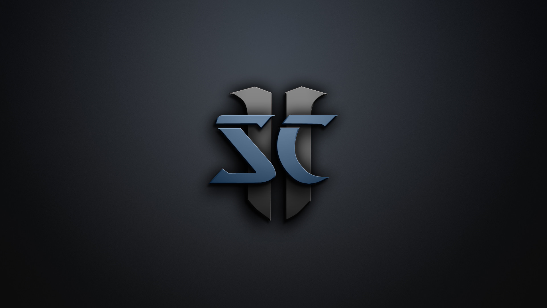 StarCraft II, Logo, Sfondo grigio, Minimalismo, Full HD, wallpaper per portatile