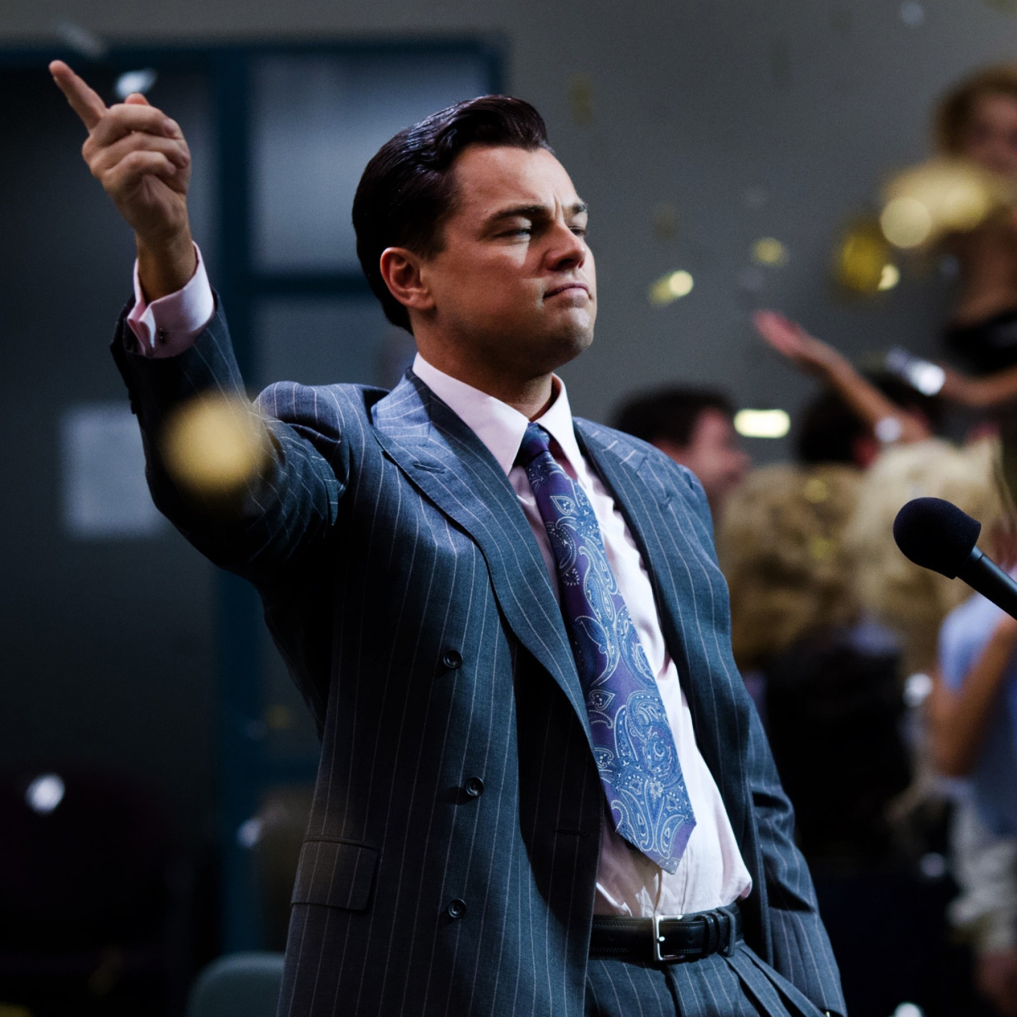 Leonardo DiCaprio, Jordan Belfort, The Wolf of Wall Street, Coriandoli, schermata di blocco iPad