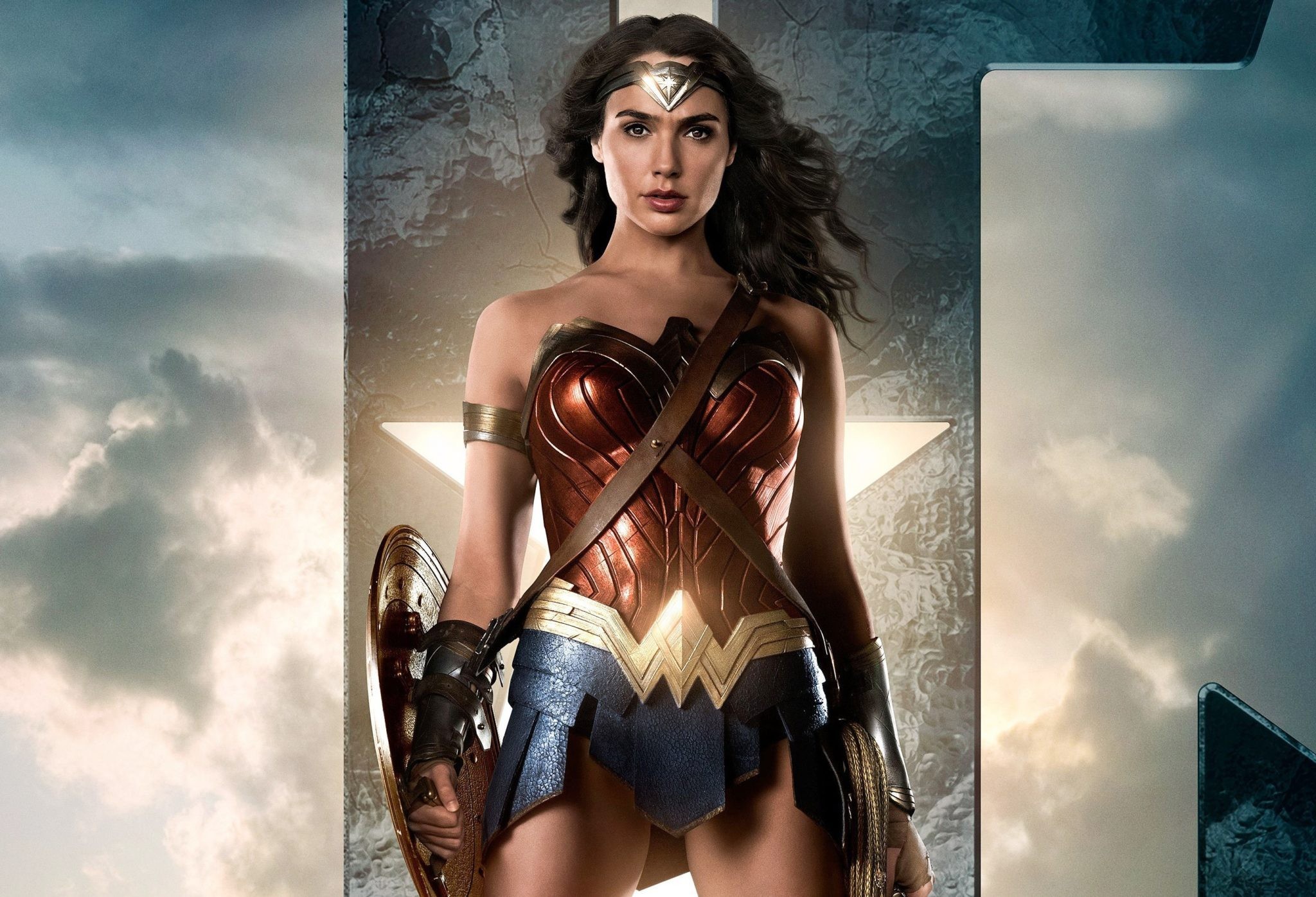 Wonder Woman, Gal Gadot, Justice League, Armatura, Full HD, sfondo per portatile