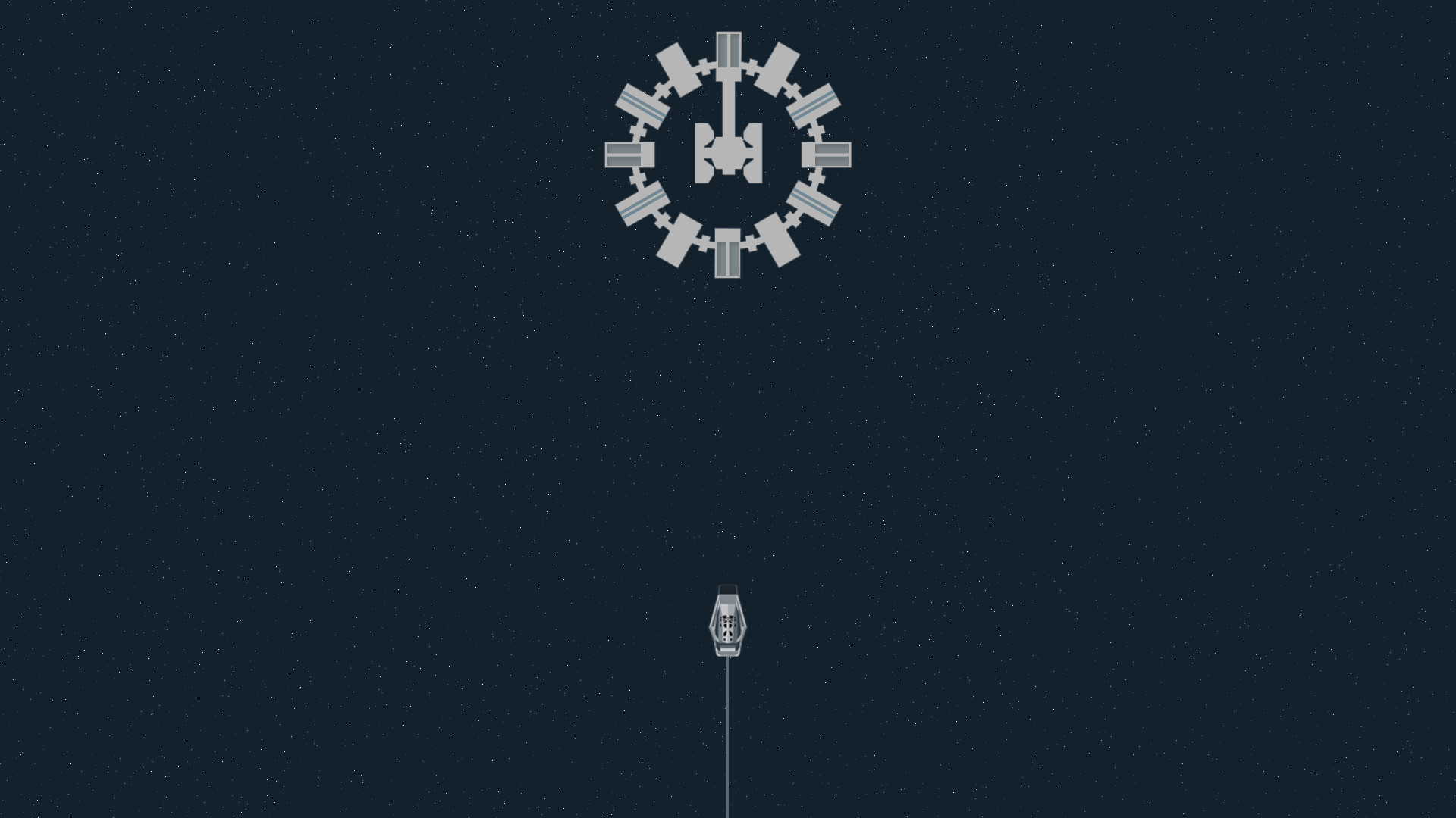 Interstellar, Endurance, Minimalista, Blu scuro, 1920x1080, immagine di sfondo
