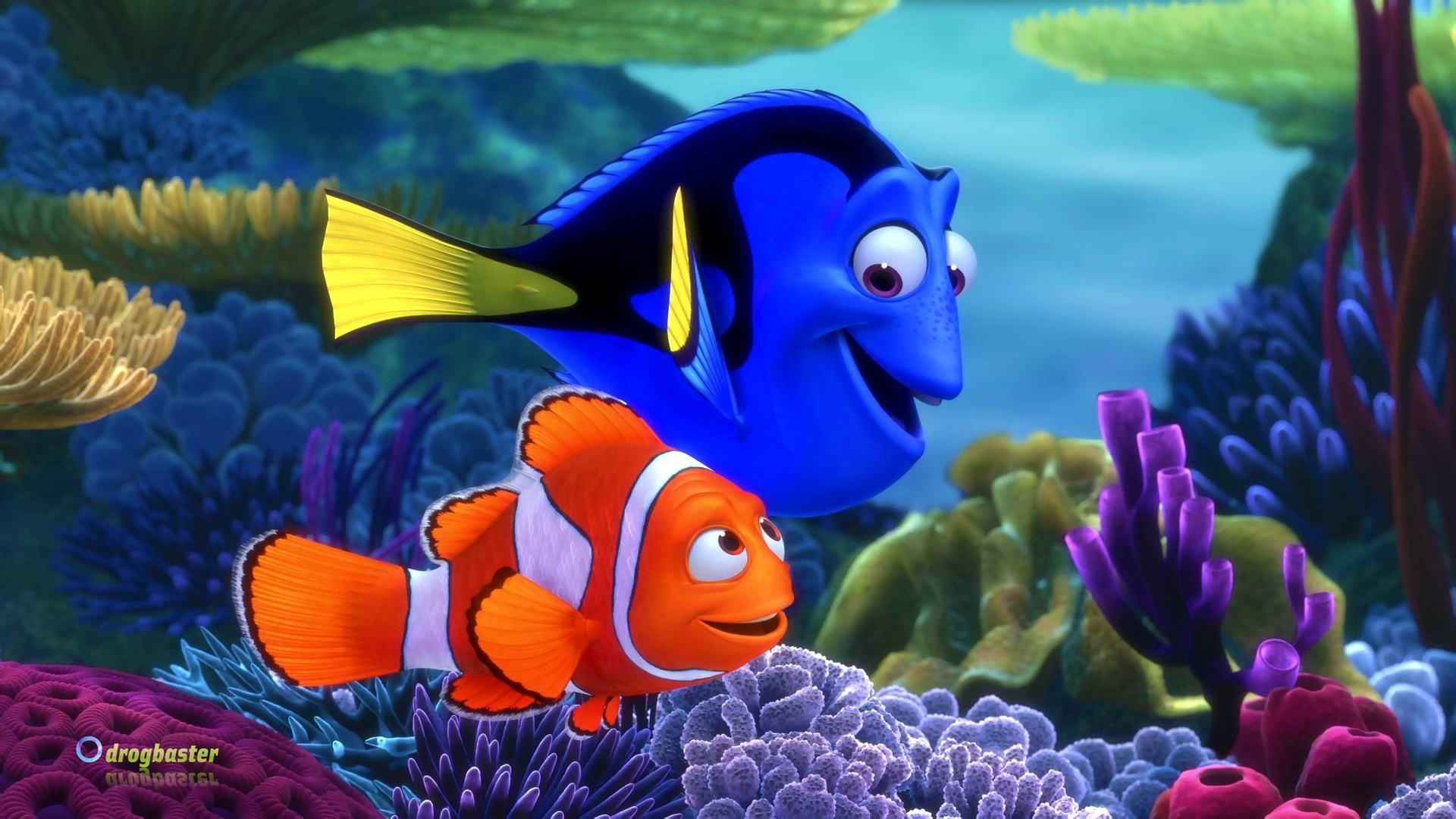 Dory, Nemo, Alla ricerca di Nemo, Pixar, Barriera corallina, Full HD 1080p, sfondo desktop