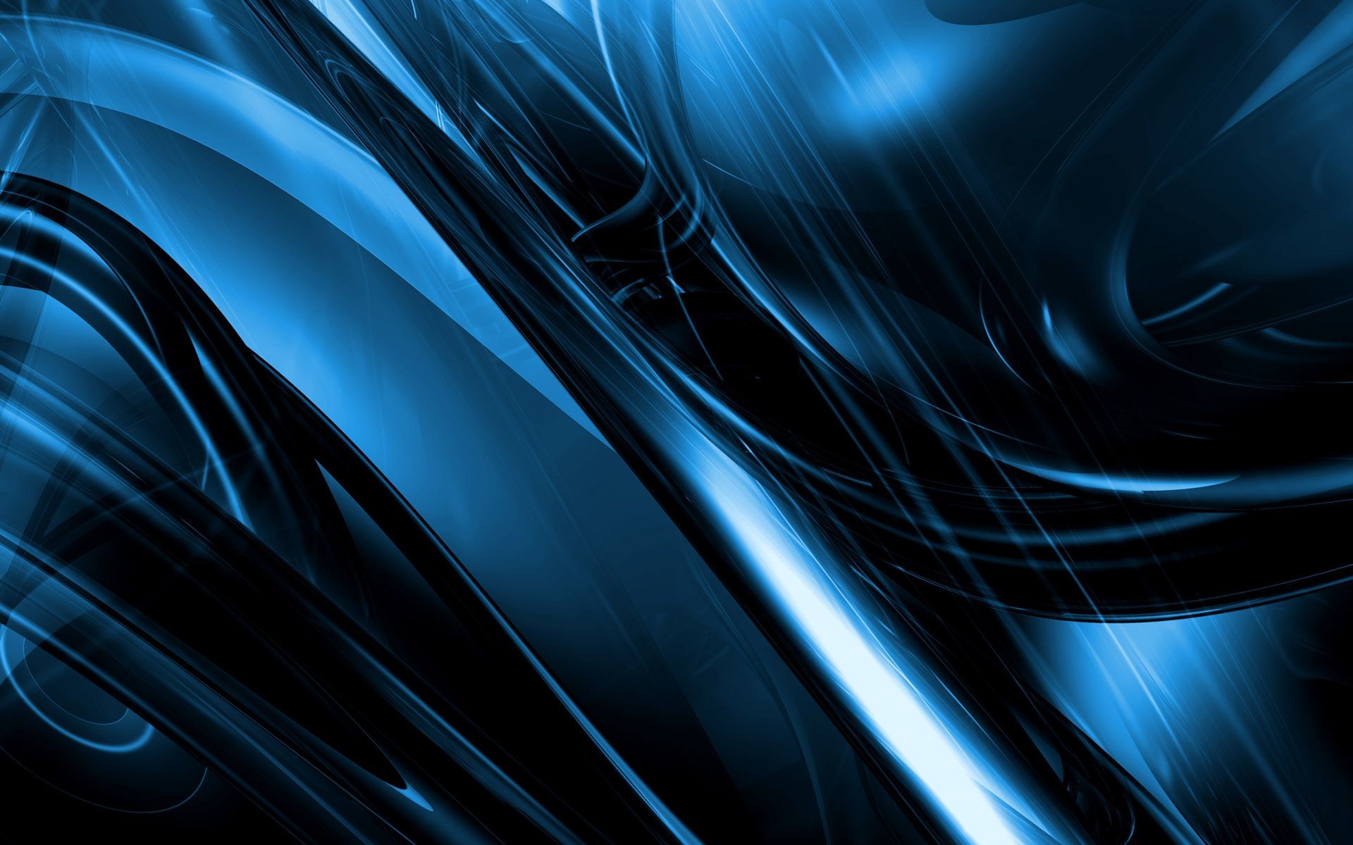Astratto, Onde, Blu, Arte digitale, Full HD, sfondo desktop