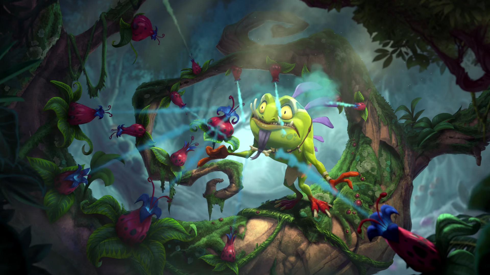 Hearthstone, Murloc, Giungla, Fantasy, Full HD, sfondo per PC
