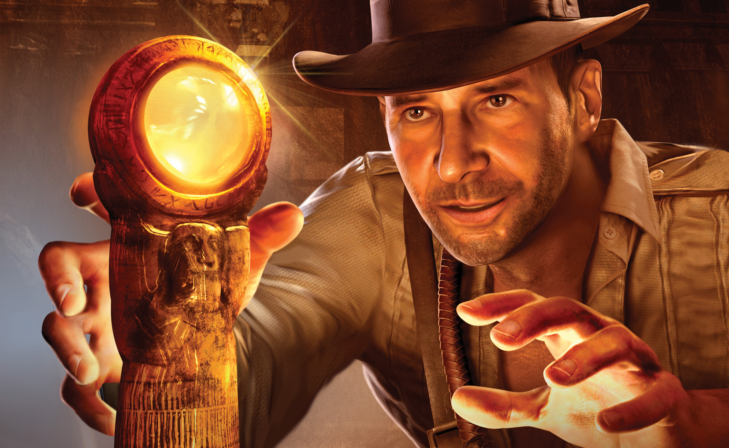 Indiana Jones, Harrison Ford, Bastone di Ra, Illustrazione digitale, wallpaper per portatile