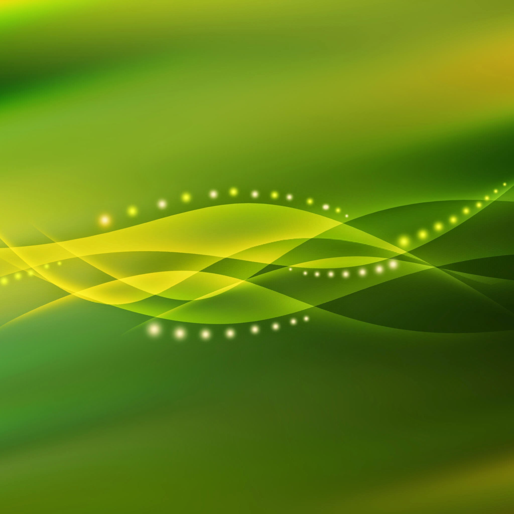 Onde di luce, Verde, Astratto, Full HD, schermata di blocco iPad