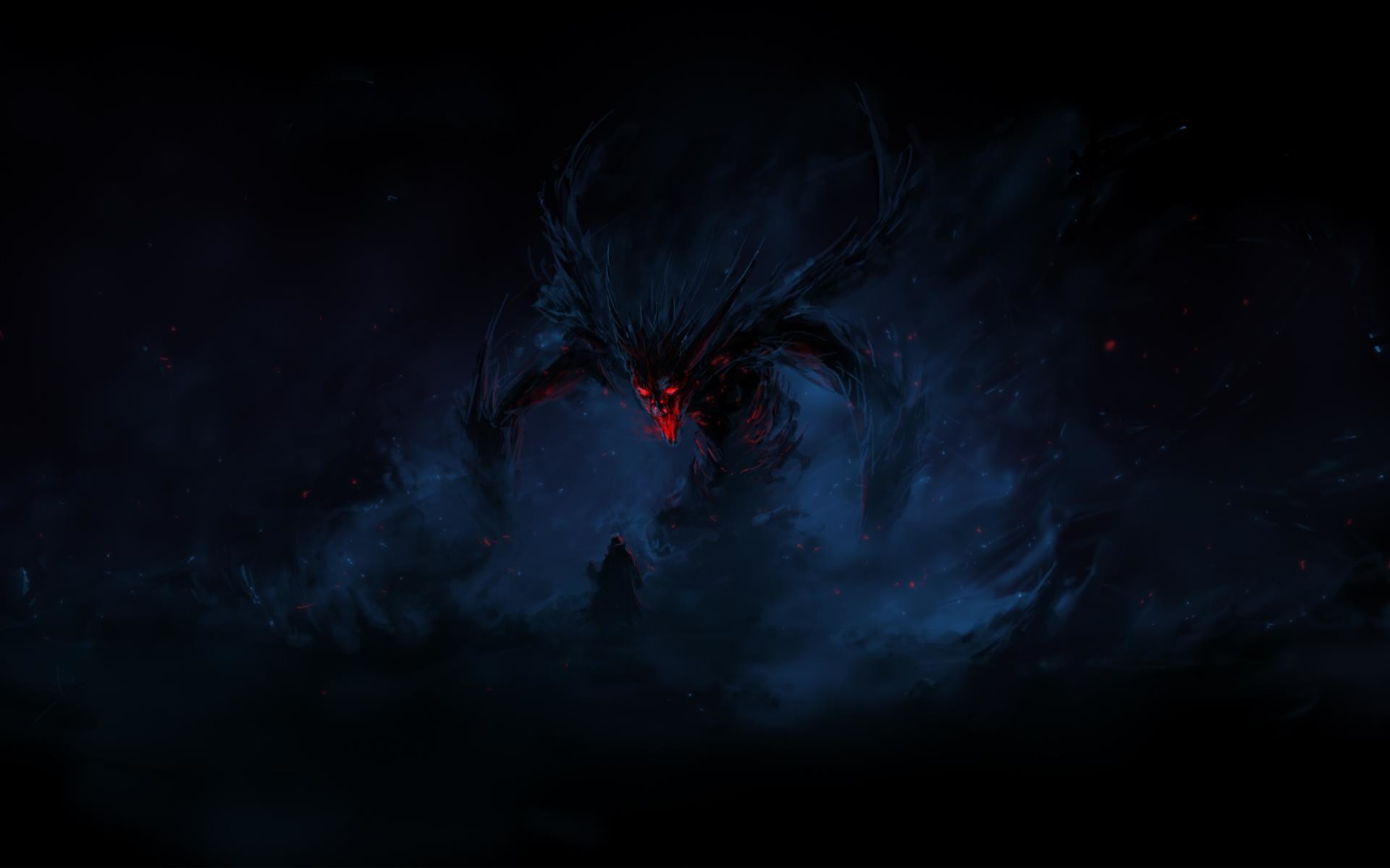 Diablo, Diablo III, Demone, Blu scuro, 1920x1200, sfondo per PC