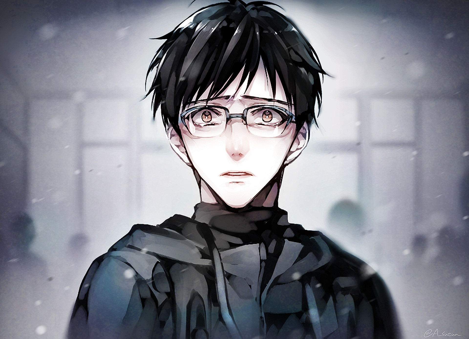 Yuri Katsuki, Yuri!!! on Ice, Occhiali, Full HD, sfondo desktop