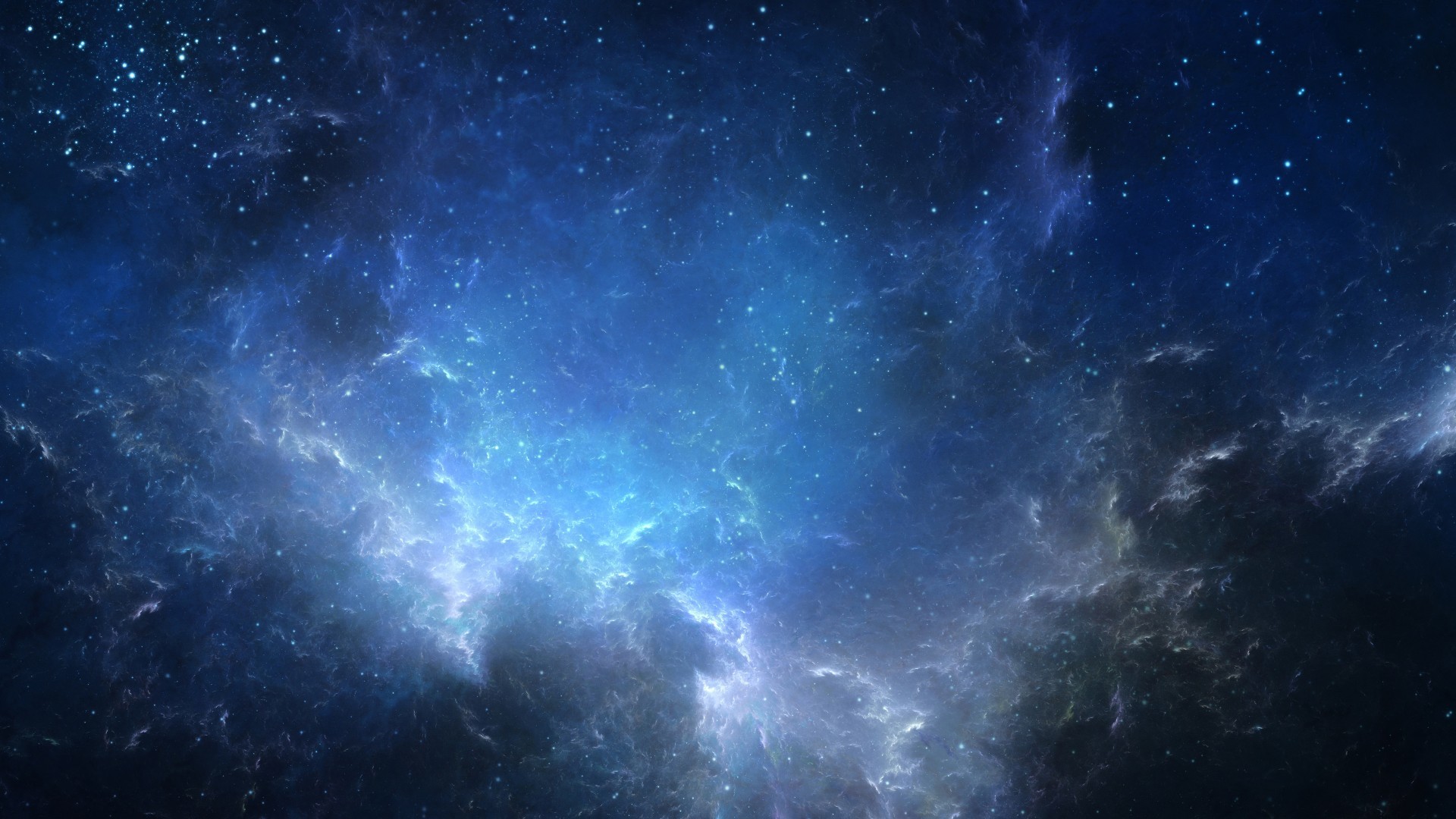 Nebulosa, Blu, Stelle, Spazio profondo, Full HD, sfondo desktop