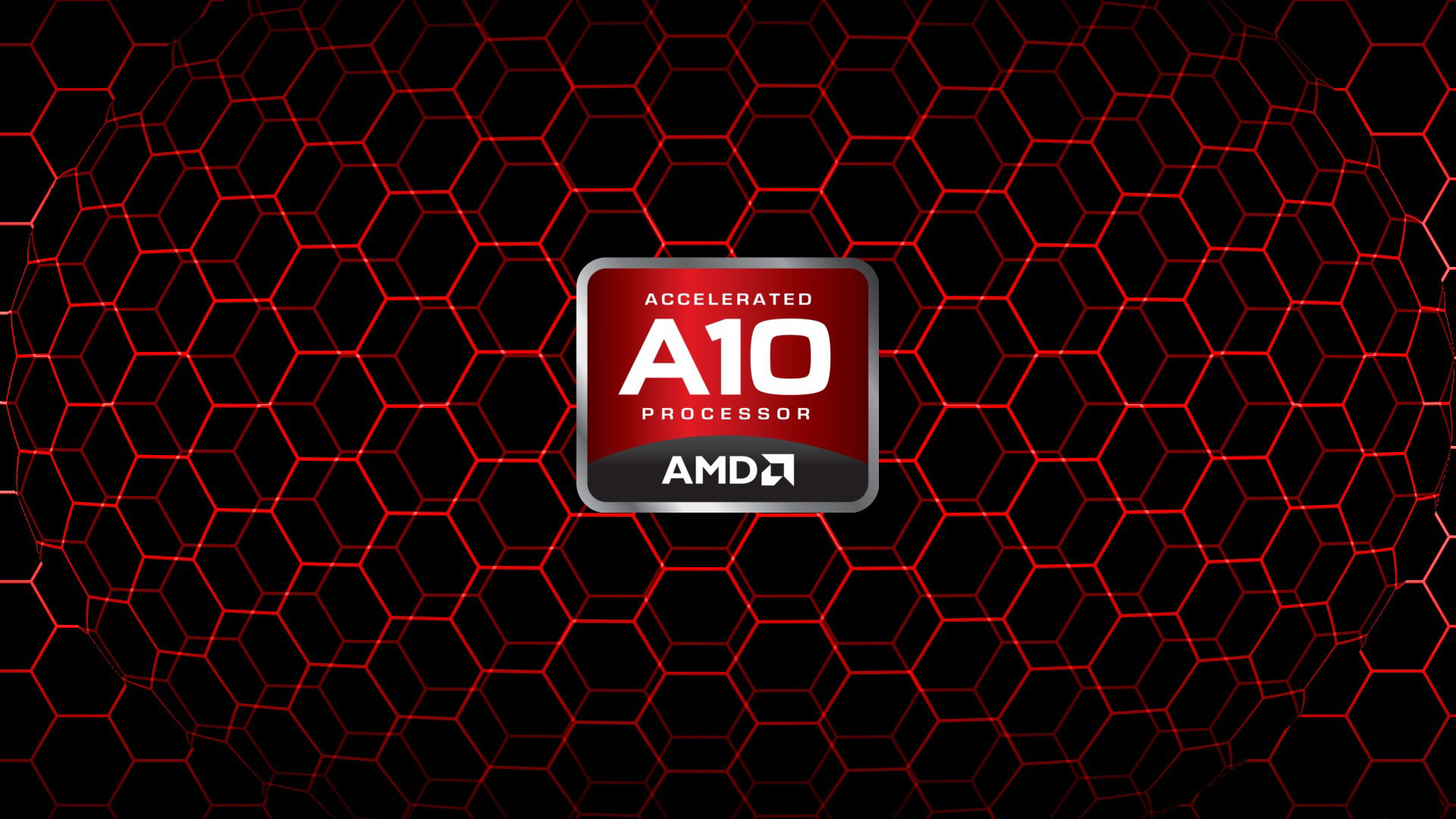 AMD A10, Processore, Esagoni, Rosso, 16:9 Full HD, wallpaper widescreen