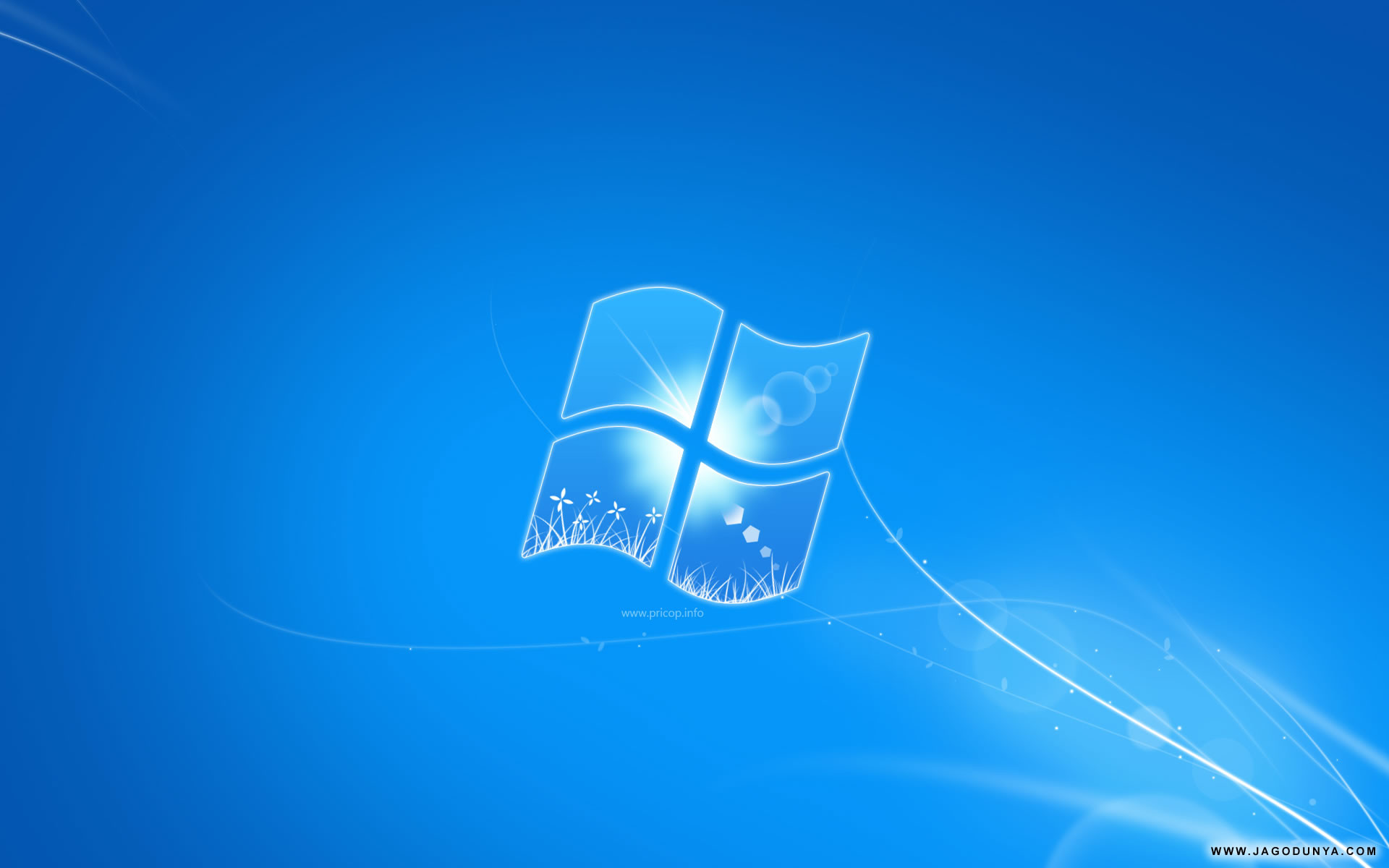 Windows 7, Logo Windows, Blu, Disegno, 16:10 Full HD, sfondo widescreen