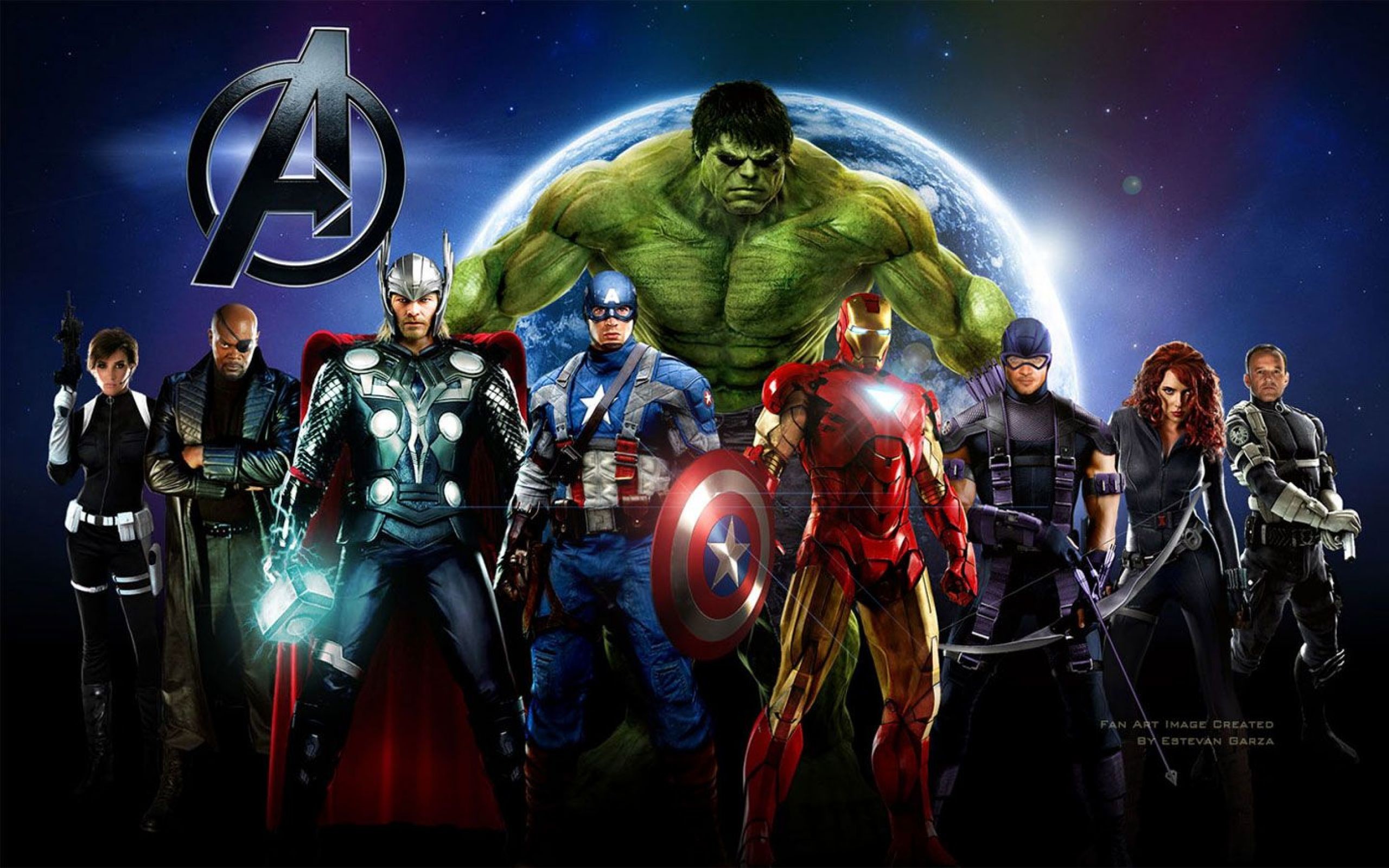 The Avengers, Hulk, Thor, Capitan America, Iron Man, Nick Fury, Terra, sfondo MacBook Pro