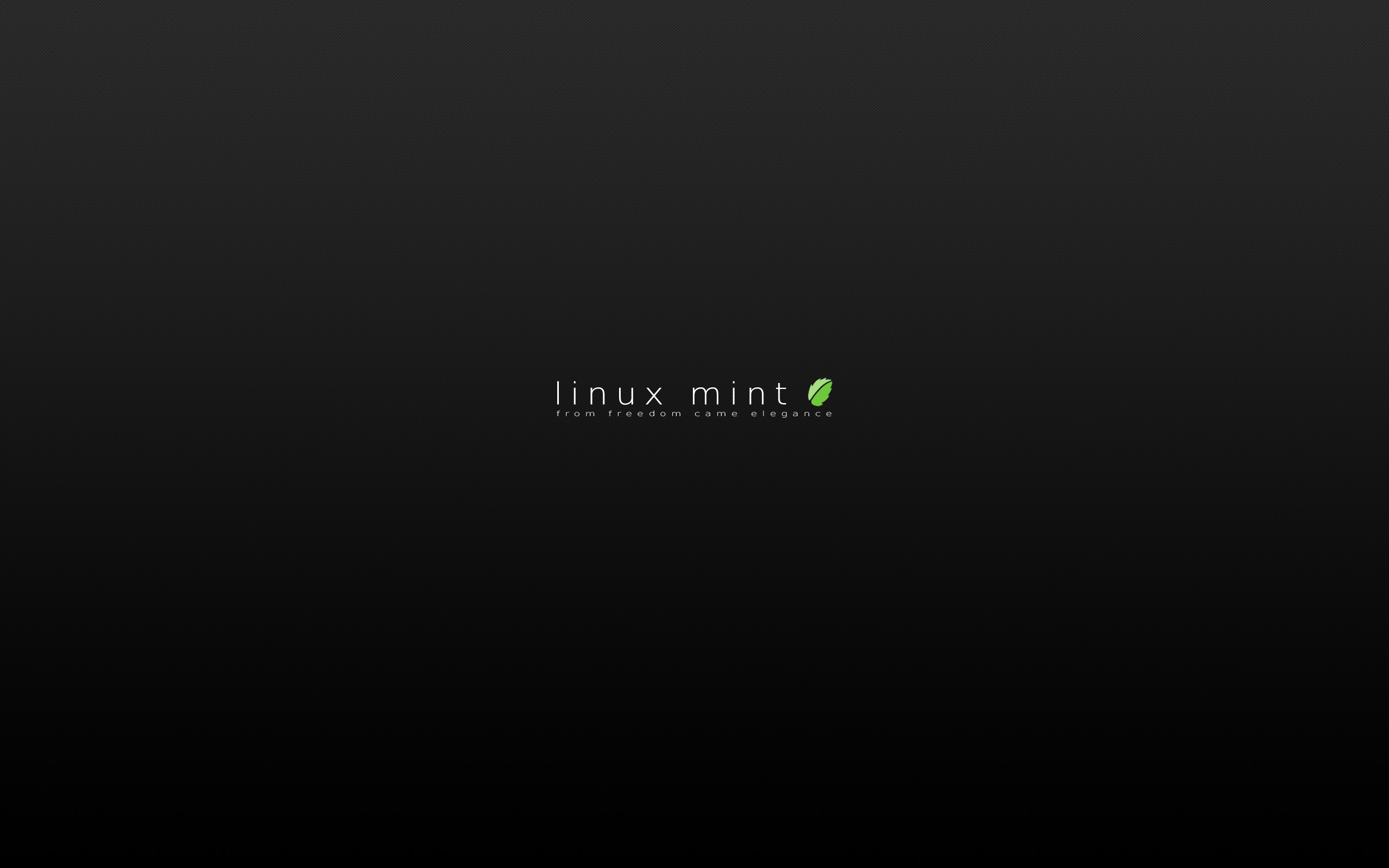 Linux Mint, Minimalista, Sfondo nero, 2K, wallpaper per portatile