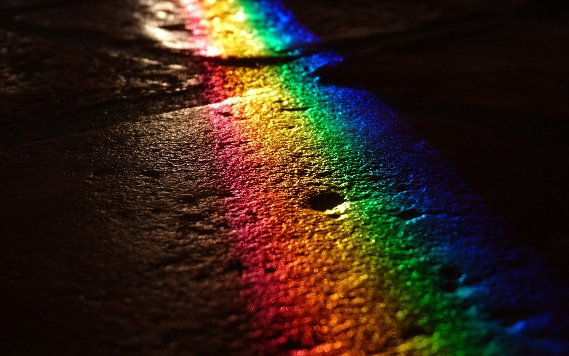 Arcobaleno, Luce, Sabbia, Scuro, Full HD, sfondo per il tuo desktop