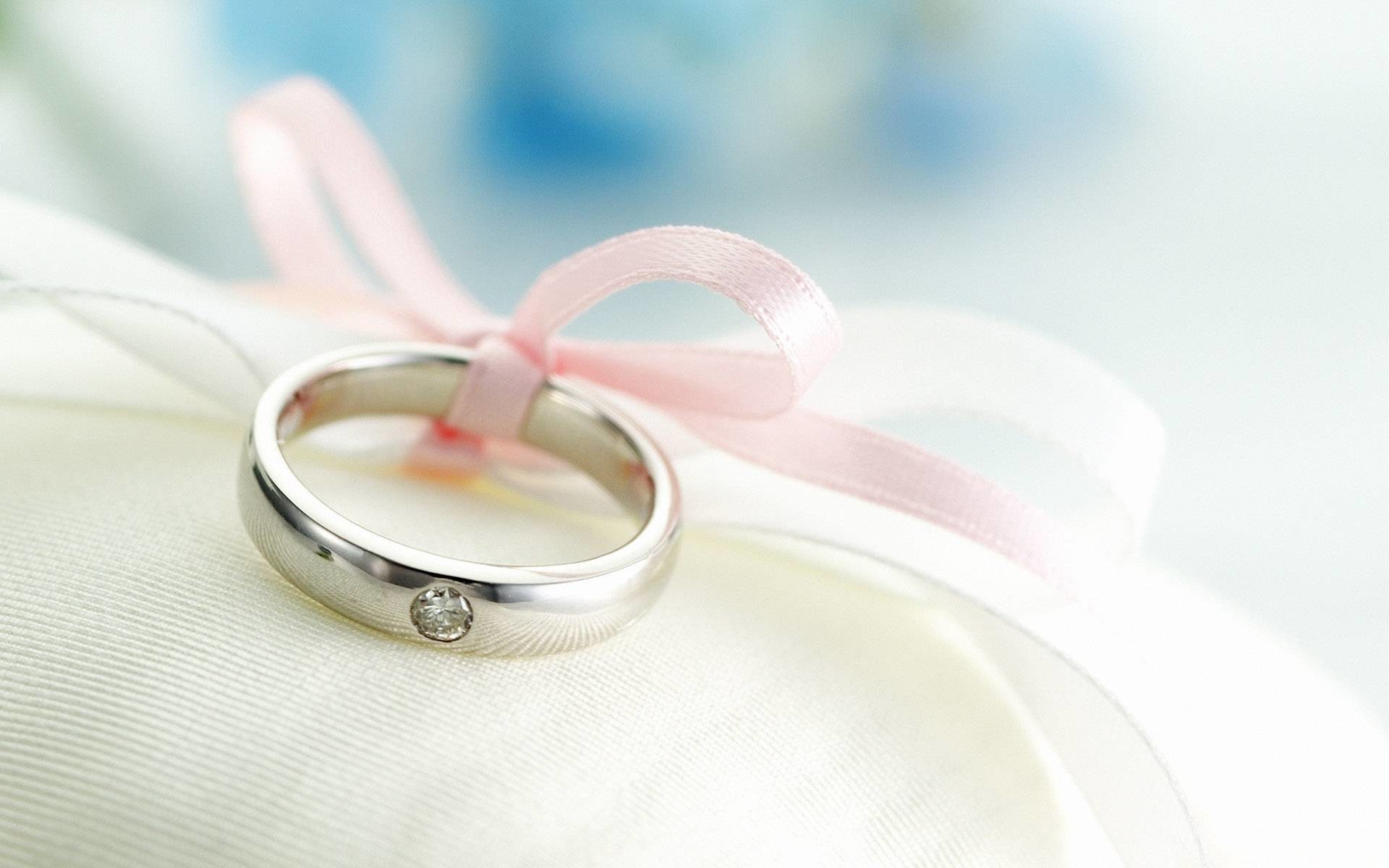 Anello di fidanzamento, Nastro rosa, Diamante, Cuscino, 1920x1200, sfondo MacBook Pro