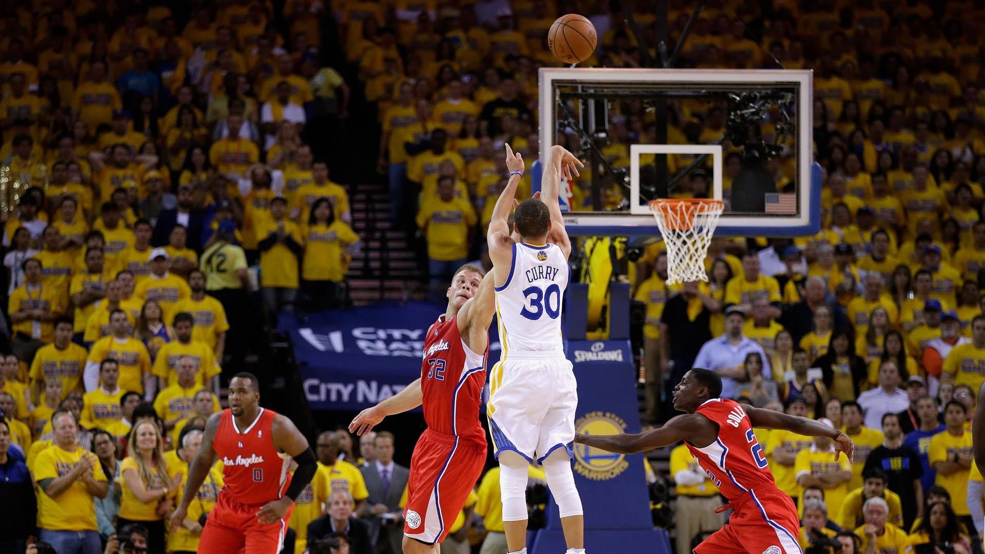 Stephen Curry, Golden State Warriors, Los Angeles Clippers, Tiro libero, Pubblico, sfondo Full HD