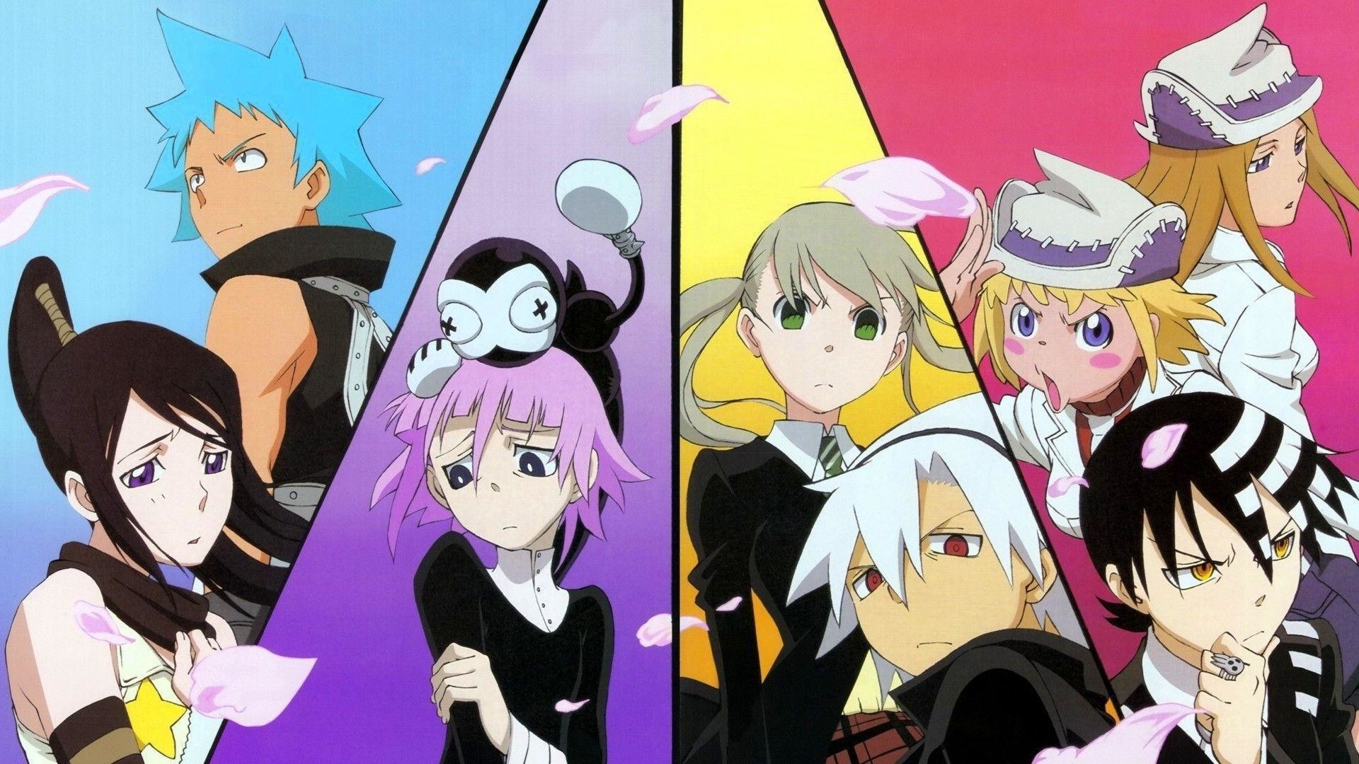 Soul Eater, Black Star, Tsubaki, Crona, Maka Albarn, Death the Kid, sfondo Windows 11