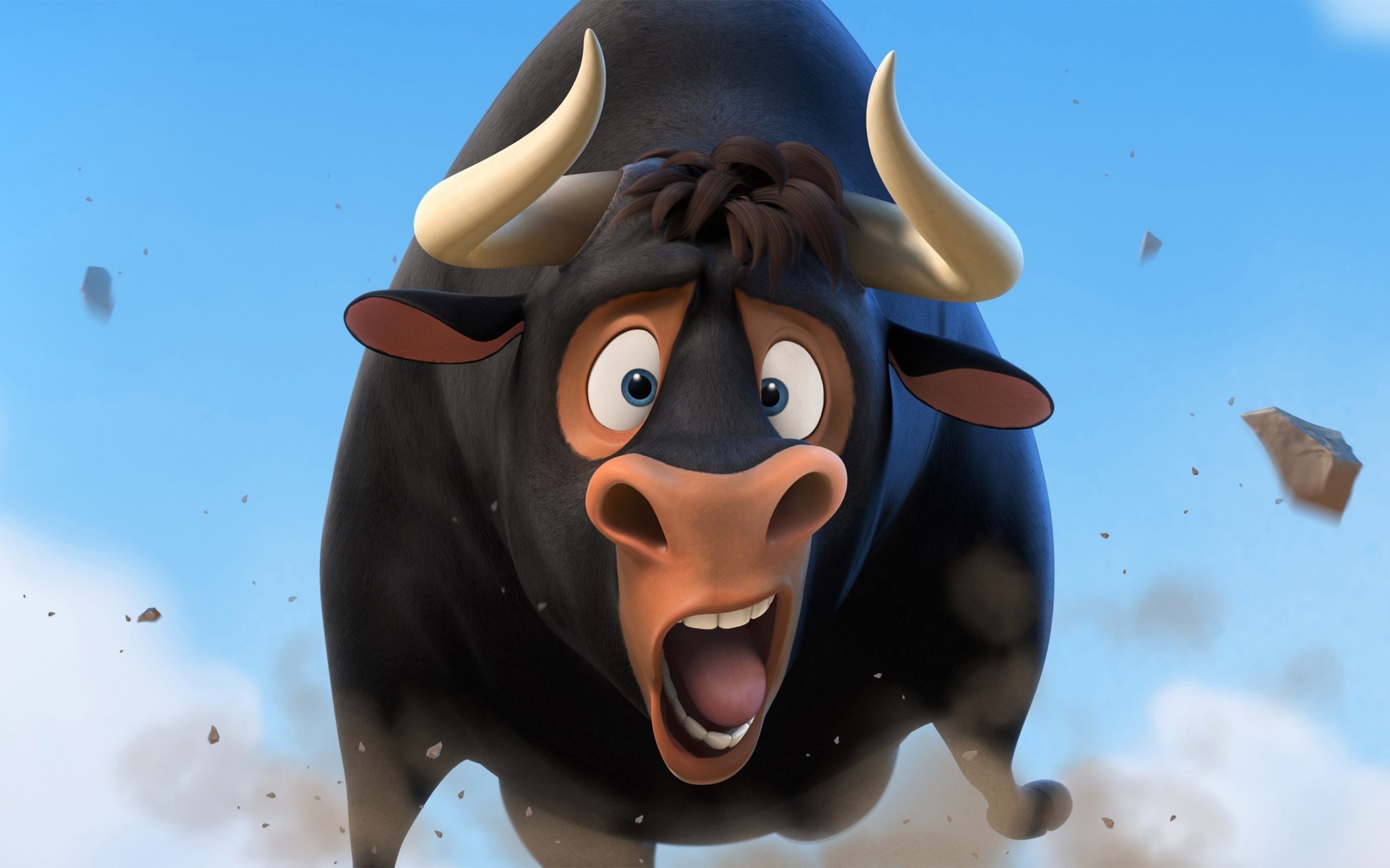 Ferdinand, Toro, Blue Sky Studios, Cartone animato, Cielo azzurro, sfondo widescreen 2K