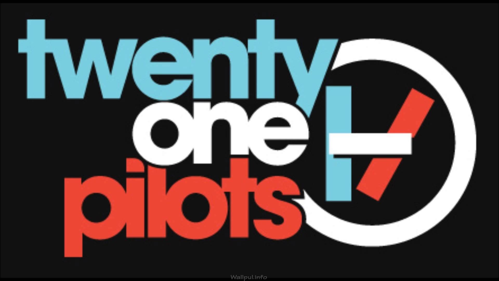 Twenty One Pilots, Logo, Tipografia, Sfondo nero, Full HD, wallpaper desktop