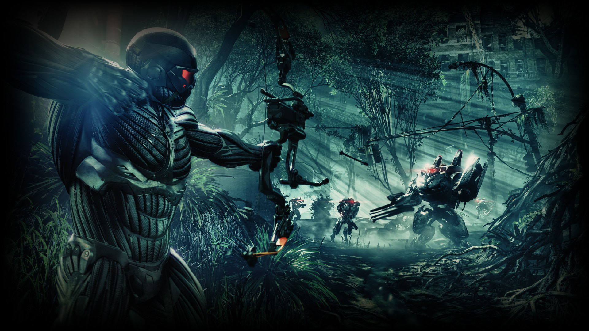 Crysis 2, Nanosuit, Arco, Fantascienza, sfondo Mac