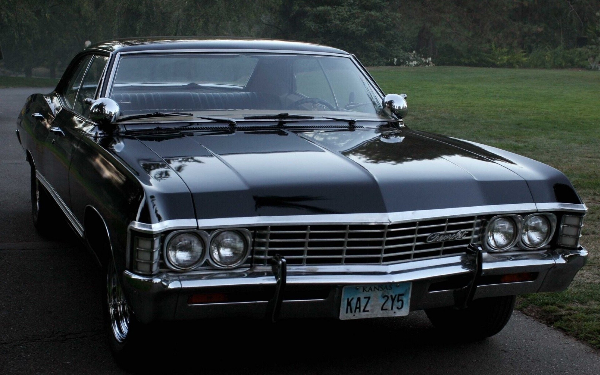 Chevrolet Impala 1967, Baby, Supernatural, Auto d'epoca, 16:10 Full HD, sfondo widescreen