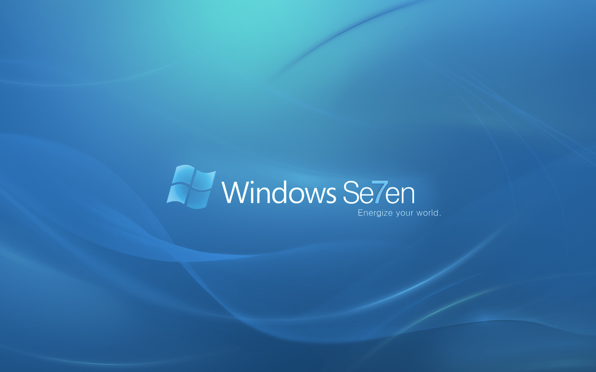 Windows 7, Windows Seven, Sfondo blu, Full HD, wallpaper per PC