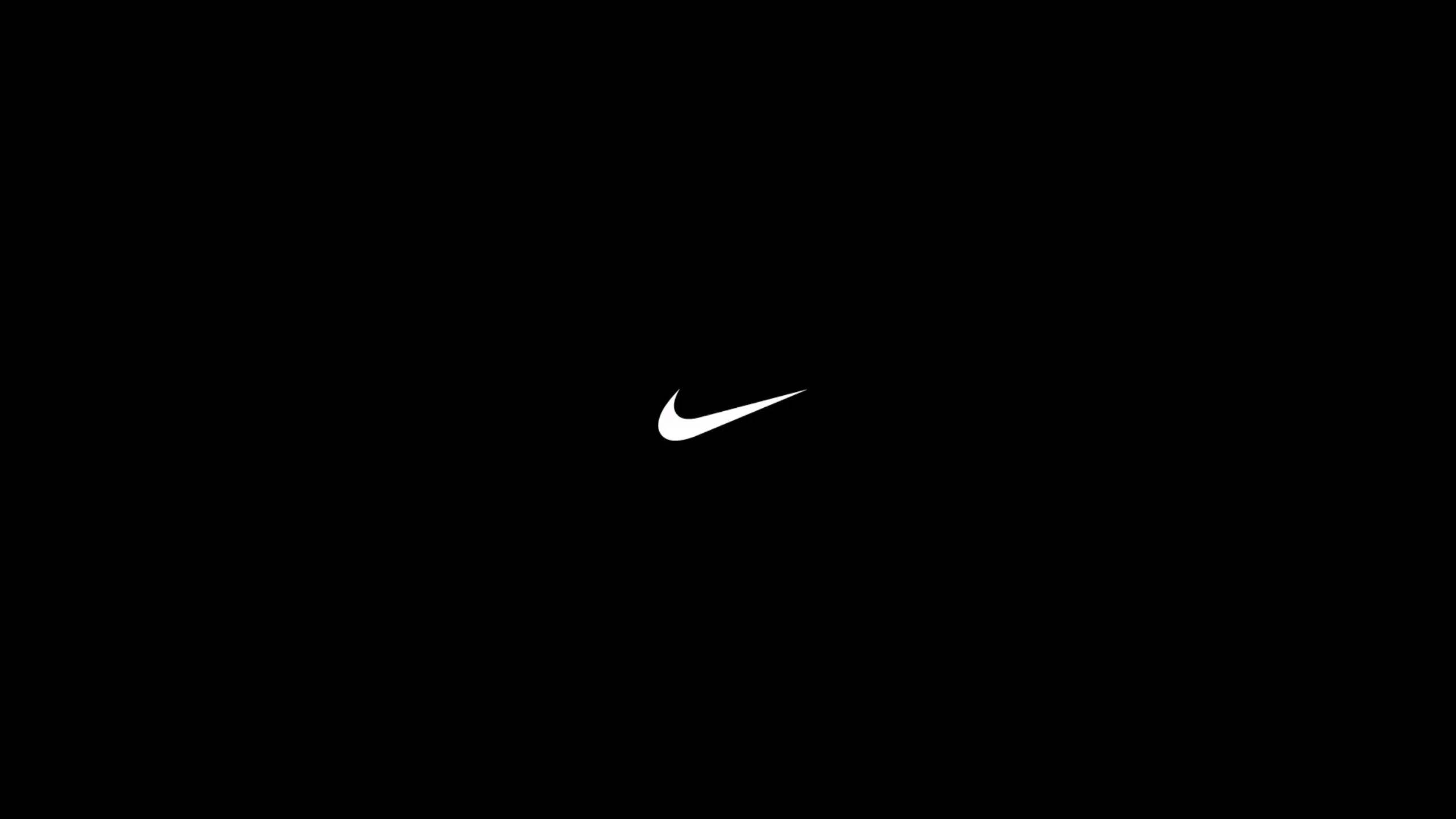 Nike Swoosh, Nike, Minimalista, Sfondo nero, 2K, wallpaper desktop