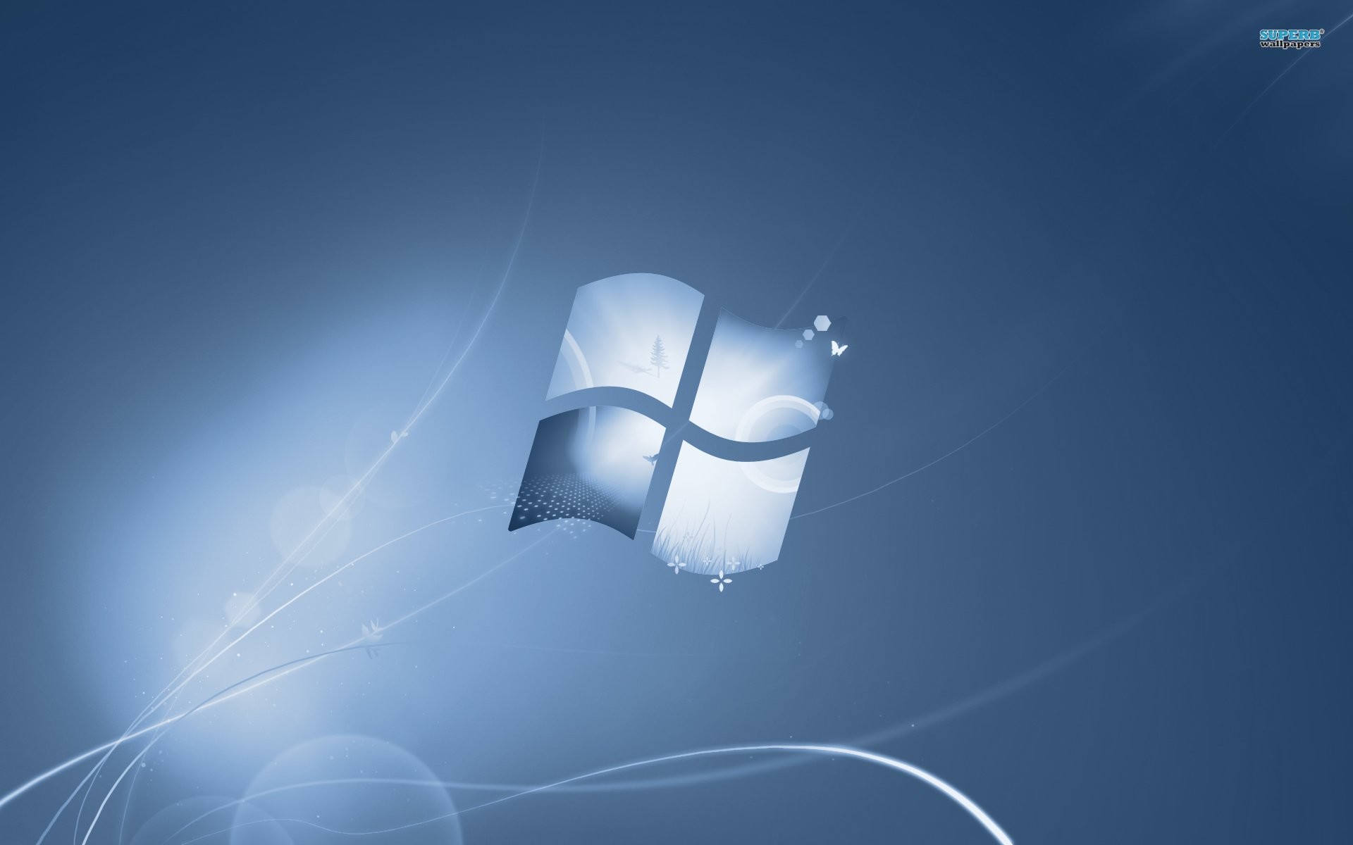 Logo Windows, Windows 7, Azzurro, 16:10 Full HD, sfondo widescreen