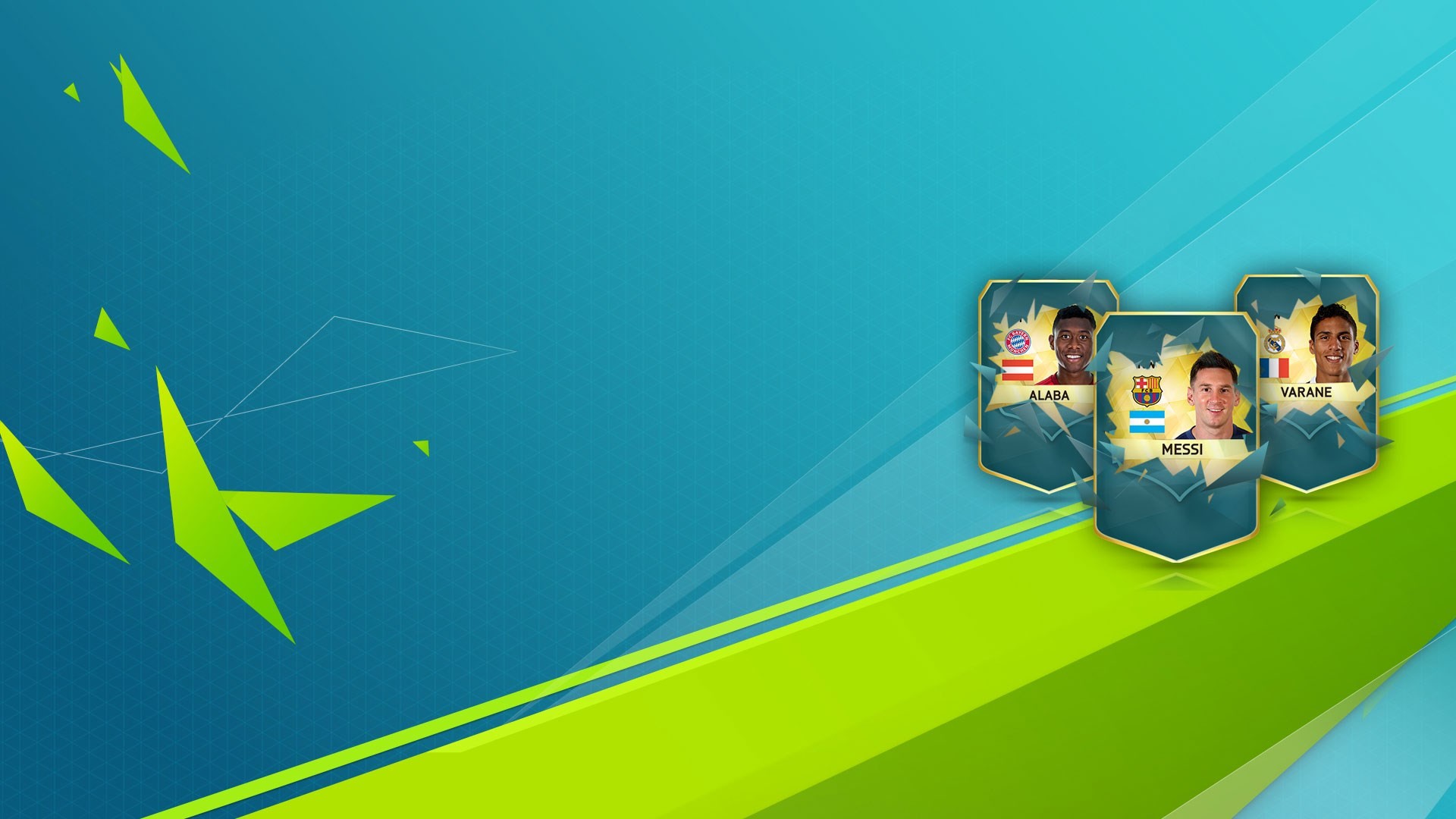 FIFA 16, FIFA Ultimate Team, Card, Turchese, 16:9 Full HD, sfondo widescreen