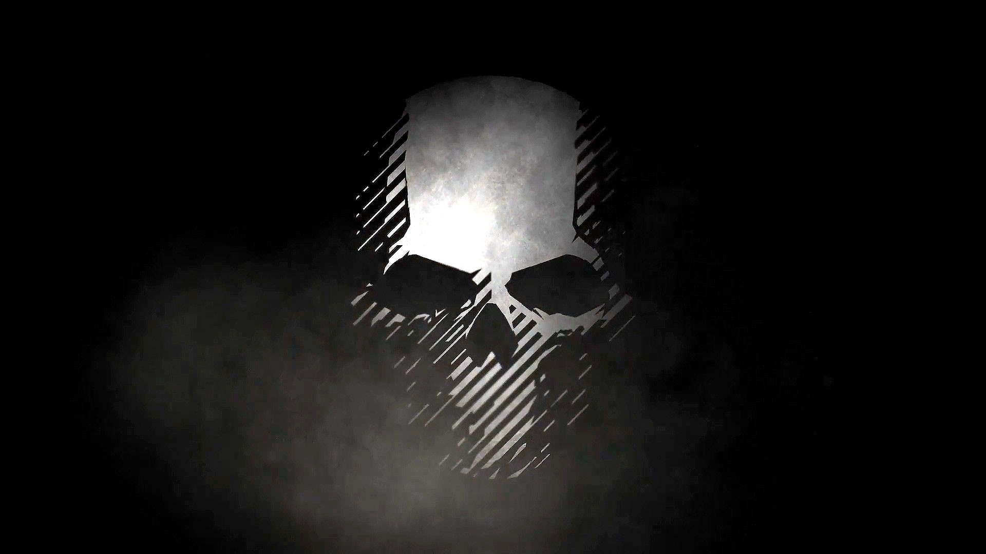 Ghost Recon, Teschio, Nebbia, Buio, Full HD, sfondo per portatile