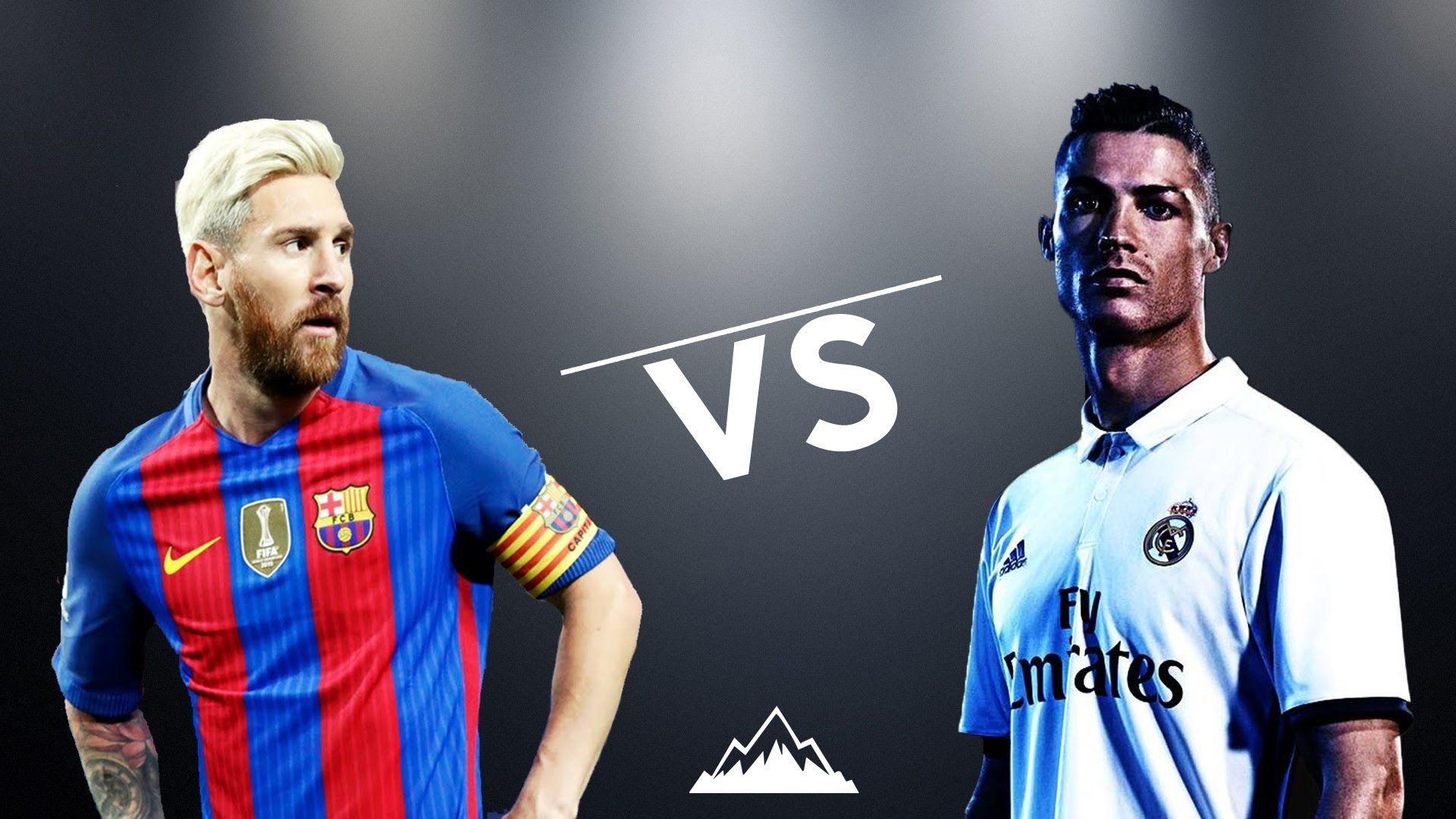 Lionel Messi, Cristiano Ronaldo, FC Barcelona, Real Madrid, Rivalità, sfondo Full HD per portatile