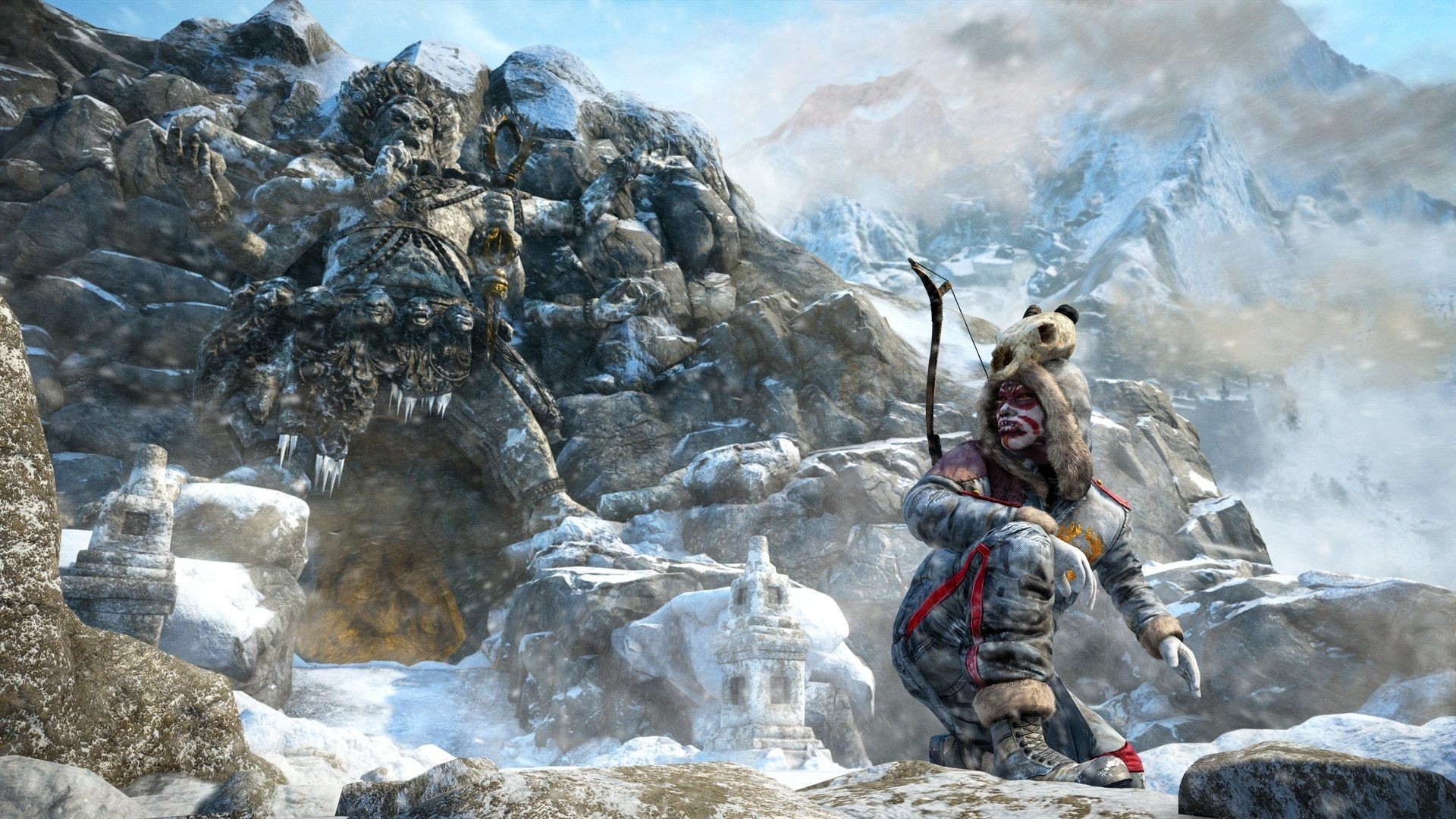 Far Cry 4, Arciere, Neve, Montagne, 16:9 Full HD, wallpaper widescreen
