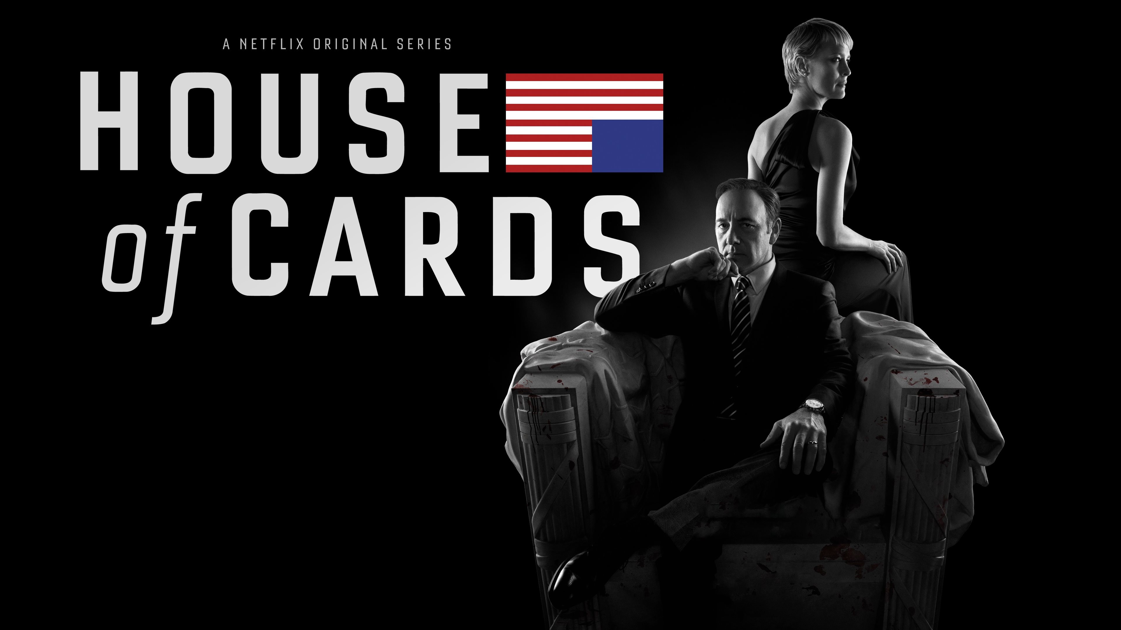 House of Cards, Frank Underwood, Claire Underwood, Netflix, Logo, sfondo 3840x2160 per PC
