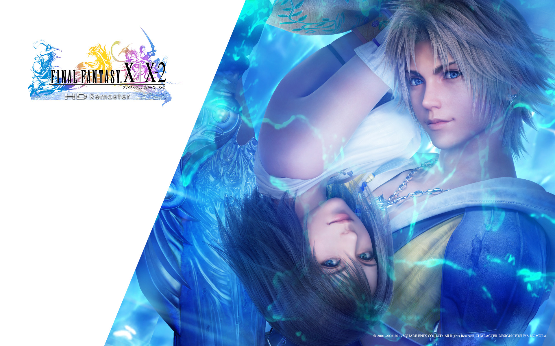 Tidus, Yuna, Final Fantasy X/X-2 HD Remaster, Blu, 1920x1200, sfondo per PC