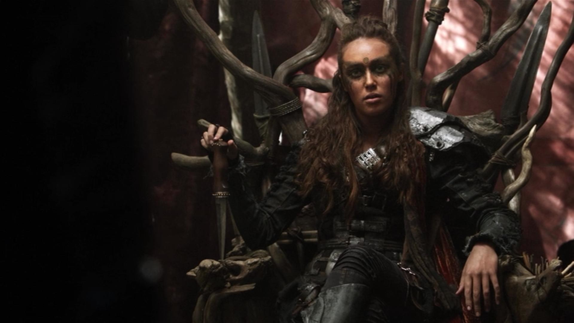 Alycia Debnam-Carey, Lexa, The 100, Trono, Full HD, sfondo Windows 11