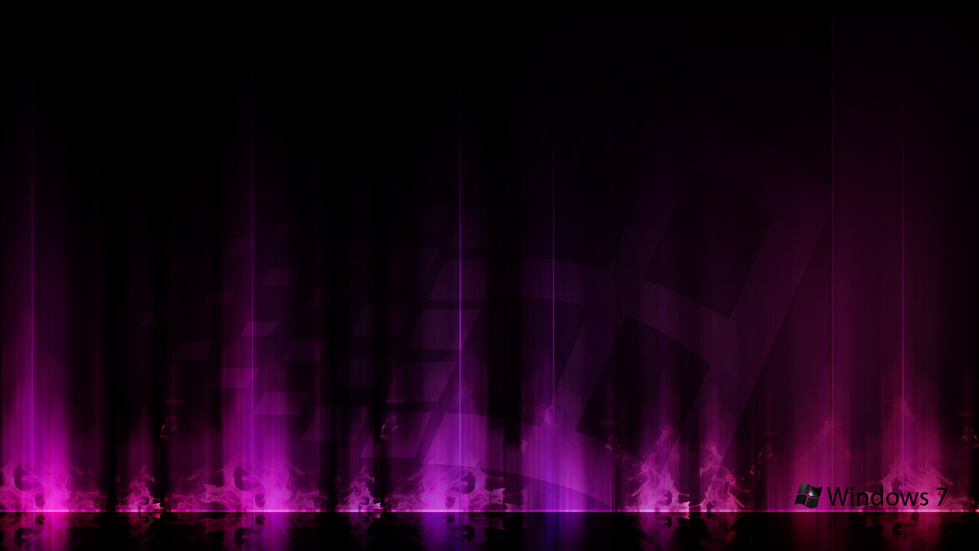 Viola, Windows 7, Luci, Sfondo scuro, Full HD, wallpaper per computer