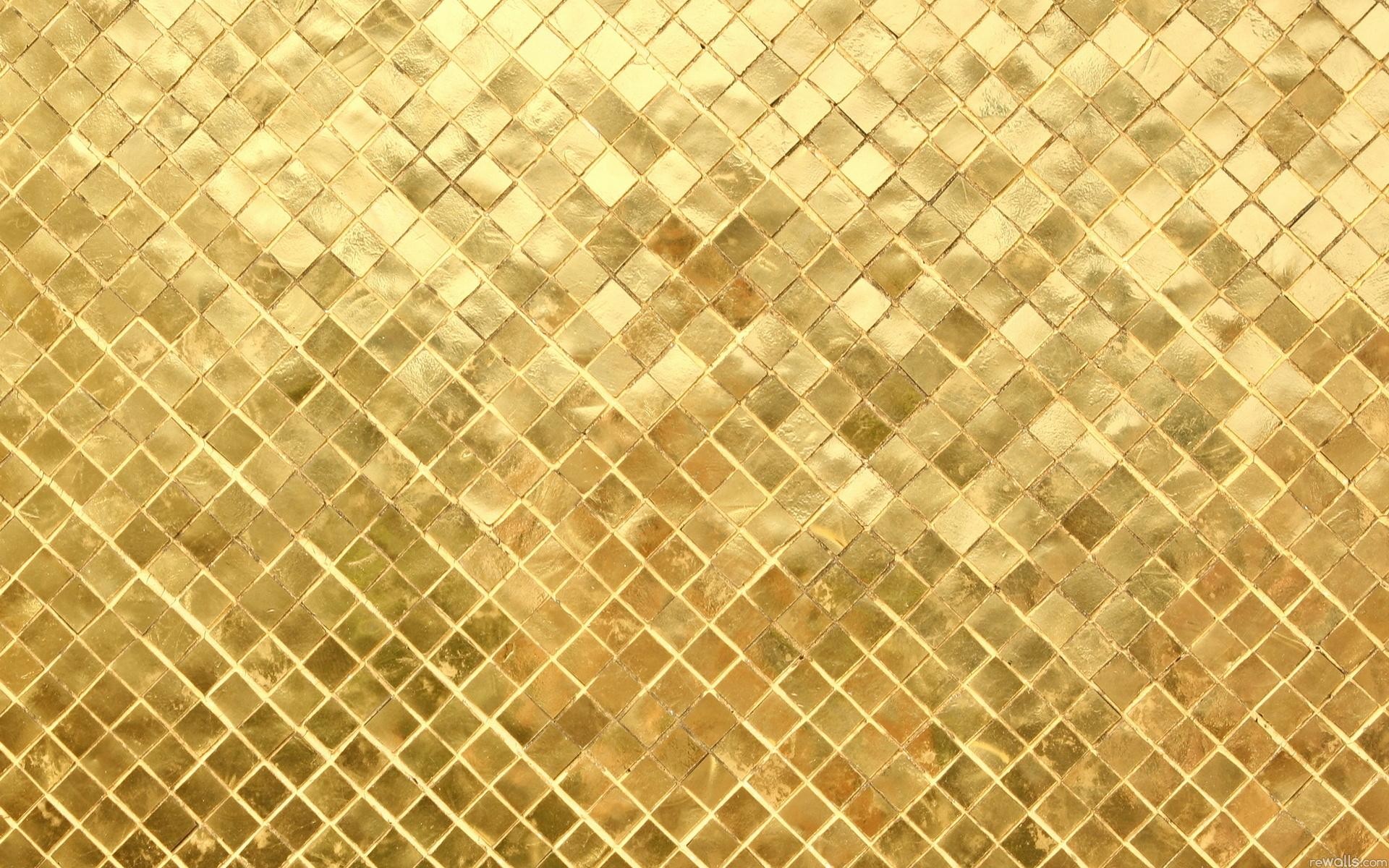 Mosaico dorato, Piastrelle, Texture, 1920x1200, sfondo MacBook Pro