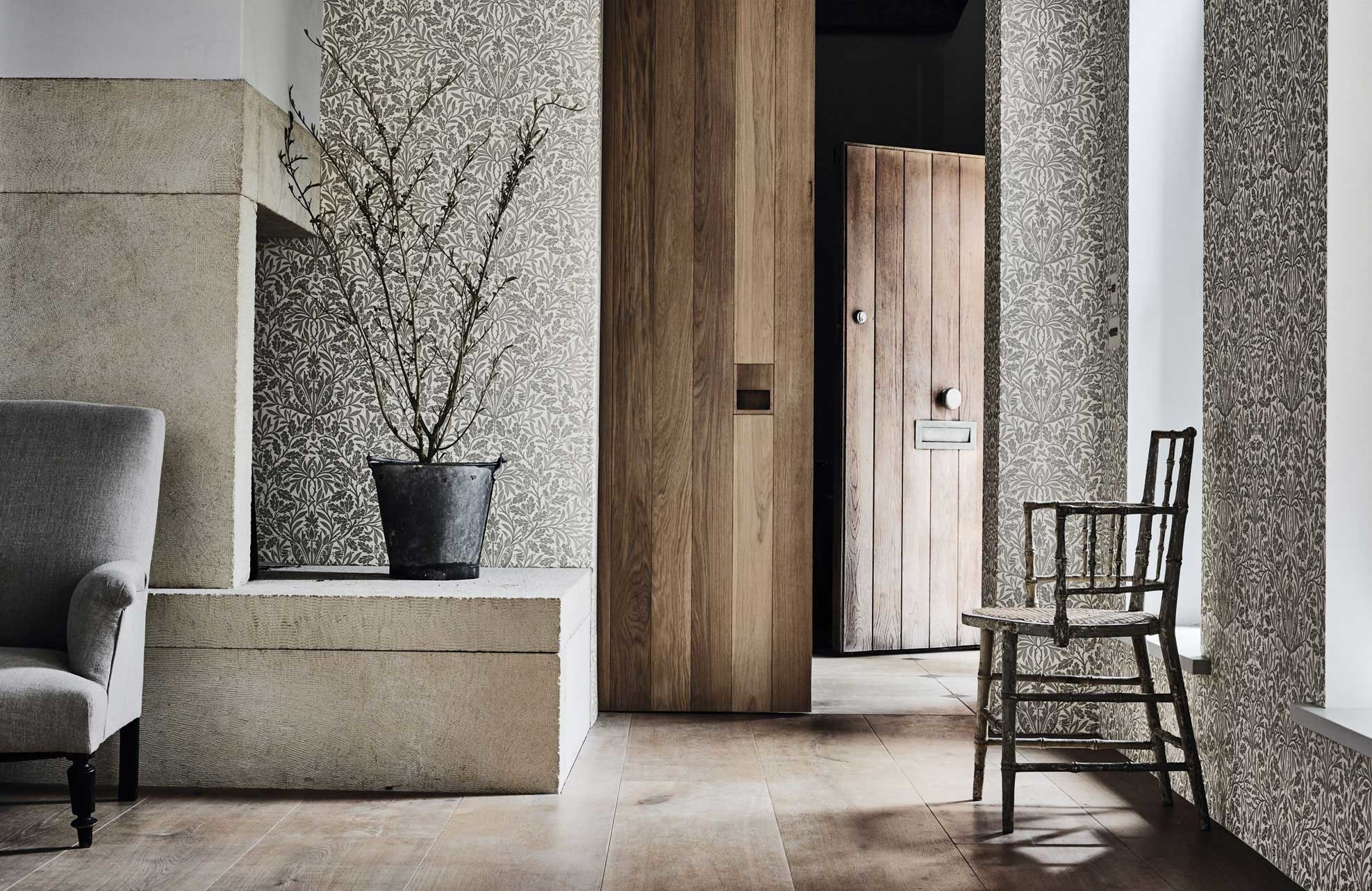 William Morris, Carta da parati, Interno, Soggiorno, Grigio, Full HD, sfondo per portatile