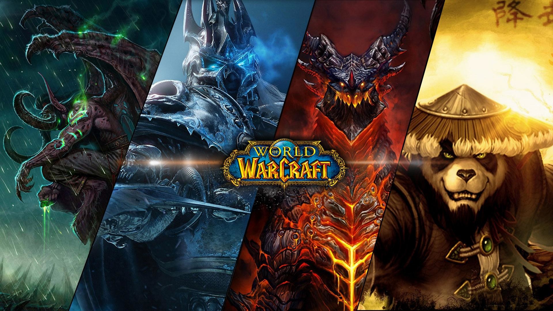 World of Warcraft, Illidan Grantempesta, Re dei Lich, Alamorte, Pandaren, Espansioni, sfondo Full HD