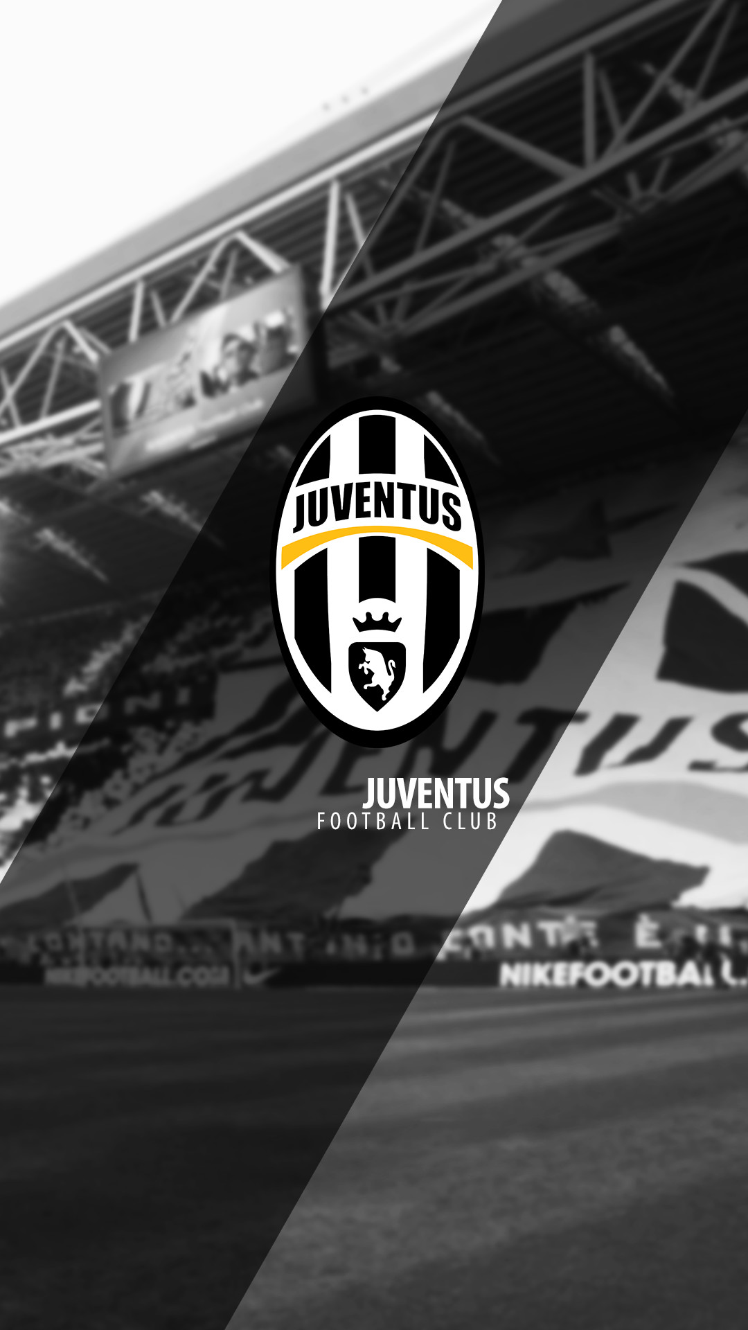 Juventus, Juventus Stadium, Stemma Juventus, Bianco e nero, Full HD, sfondo verticale per cellulare