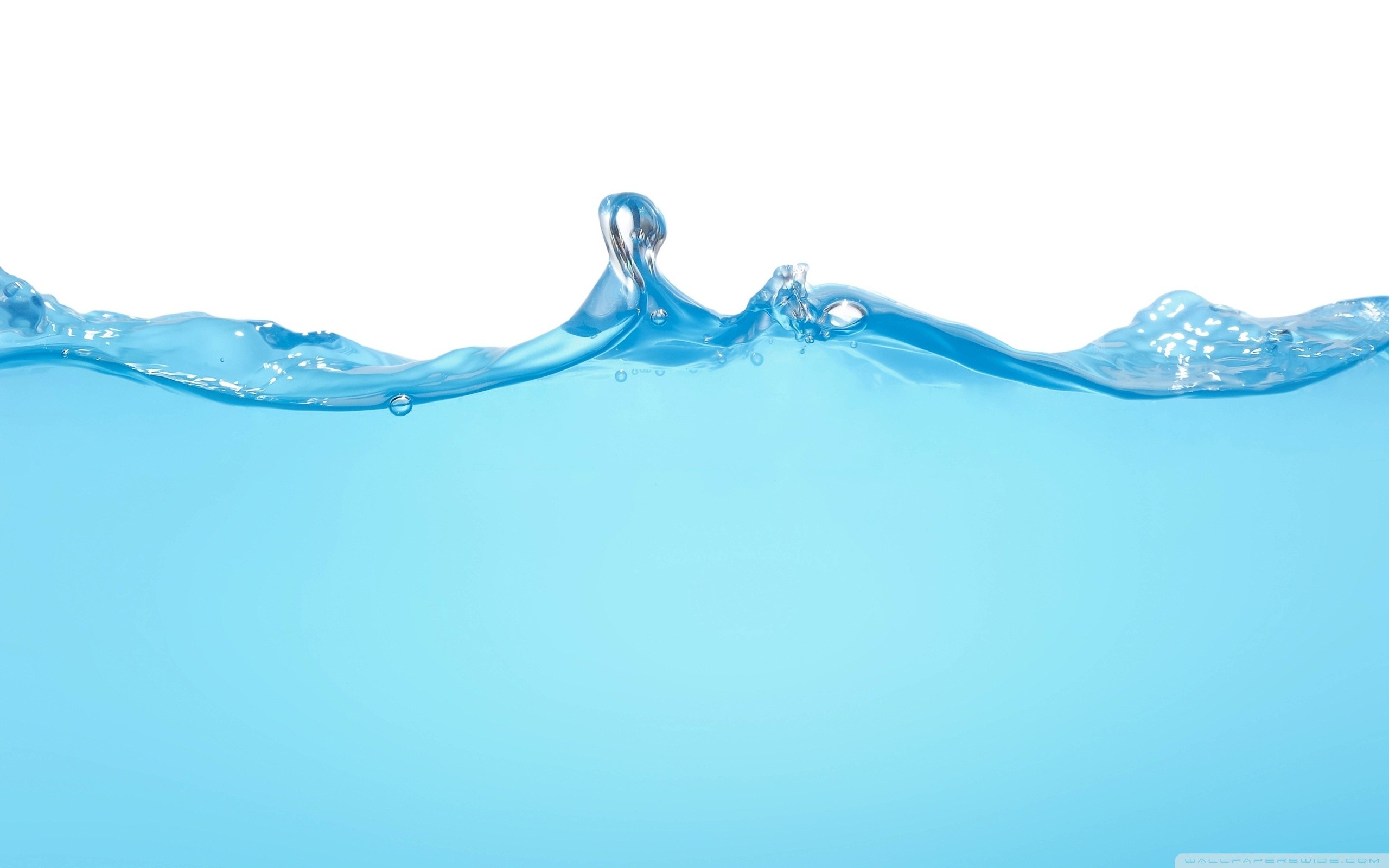Onda, Superficie dell'acqua, Azzurro, 2K, sfondo desktop