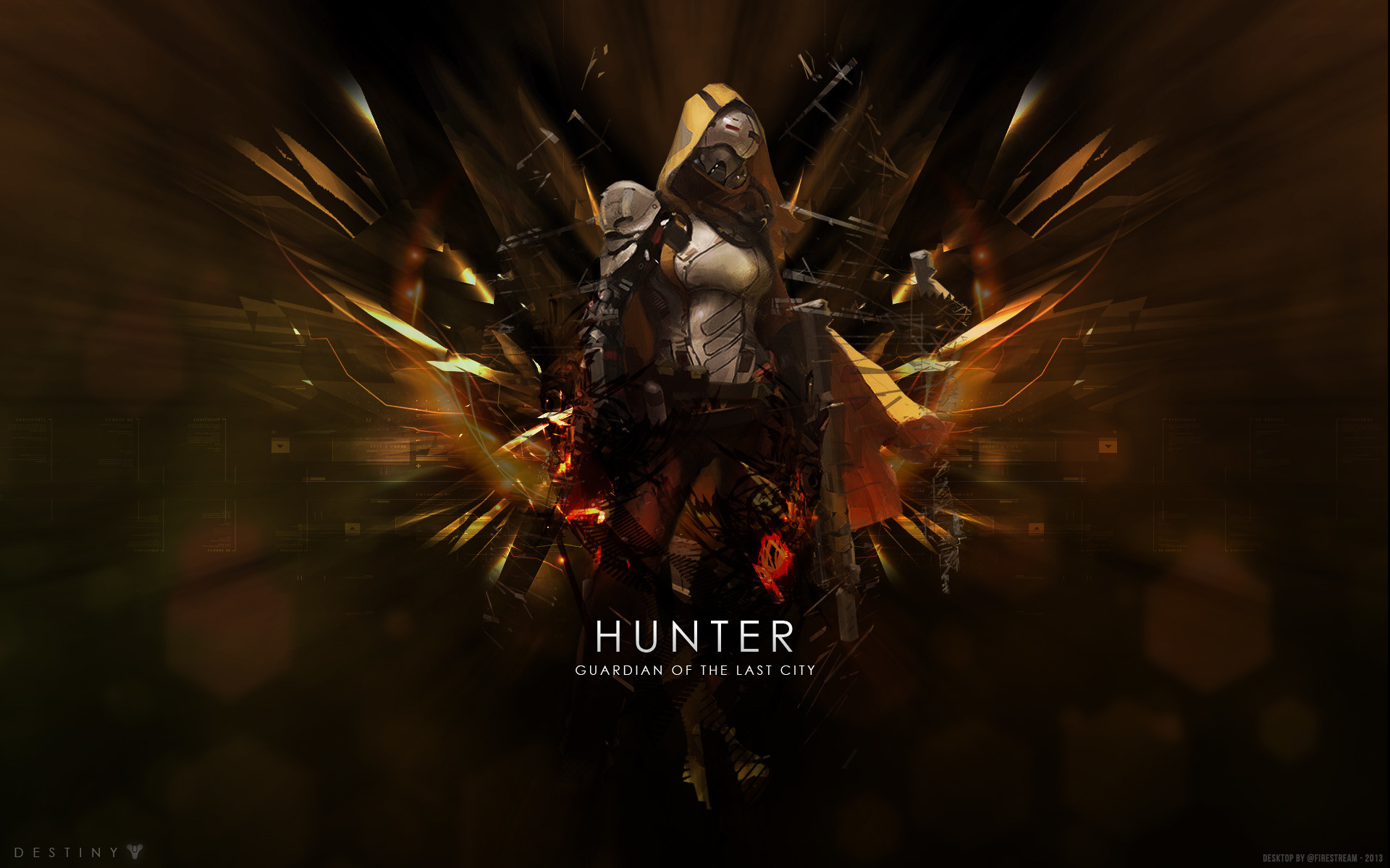 Destiny, Cacciatore, Hunter, Arte digitale, 1920x1200, sfondo per PC