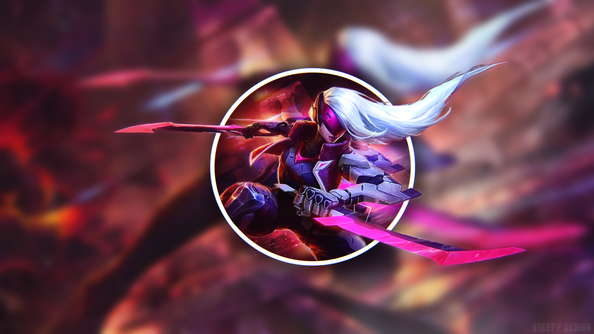 Katarina, Katarina PROJECT, League of Legends, Cerchio, 1920x1080, immagine di sfondo