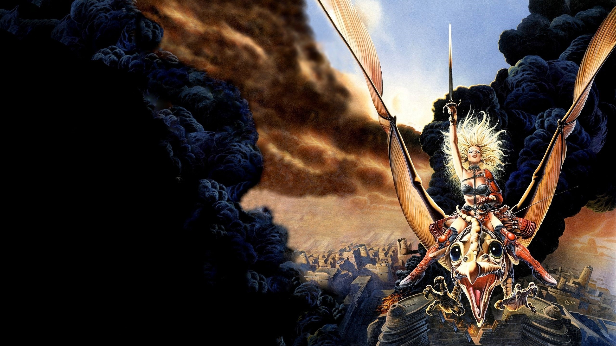 Iron Maiden, Eddie, Arte dell'album, Fumo, 2K, sfondo per PC e portatile