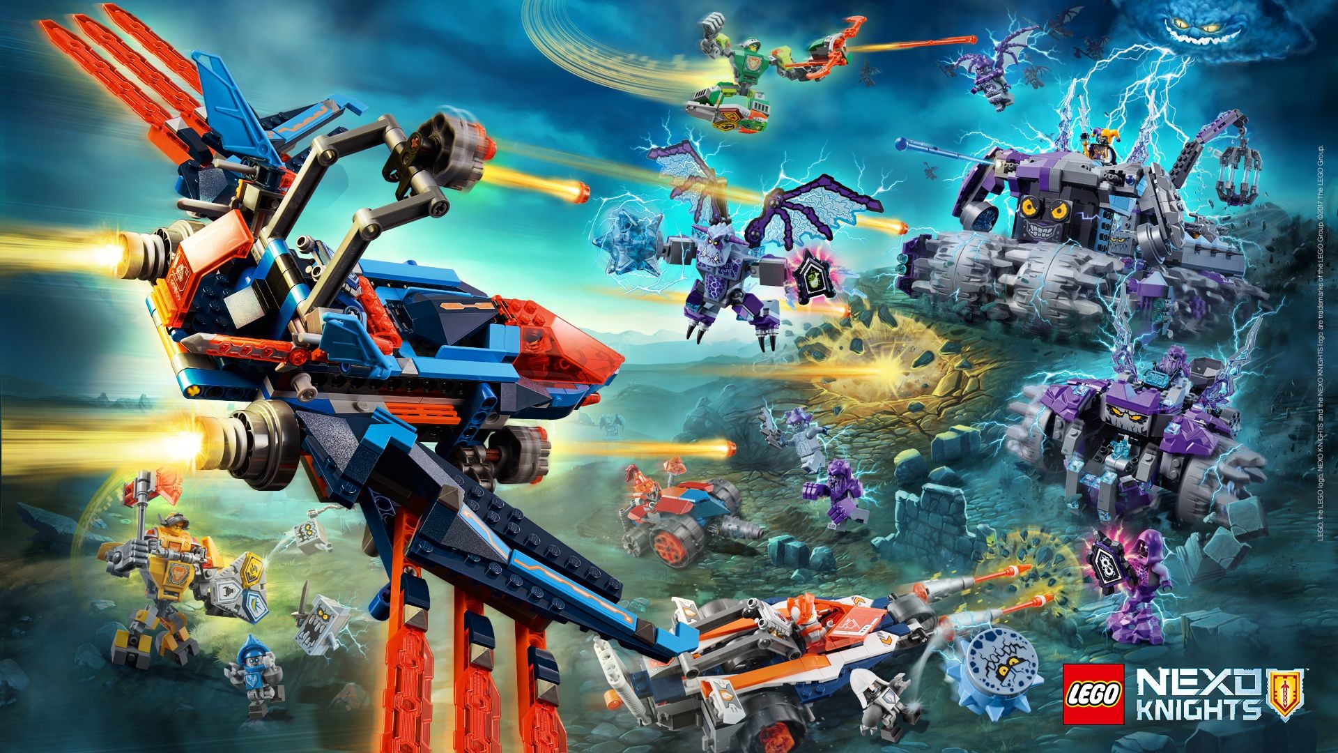 LEGO Nexo Knights, LEGO, Battaglia, Mostri, Full HD 1080p, sfondo desktop
