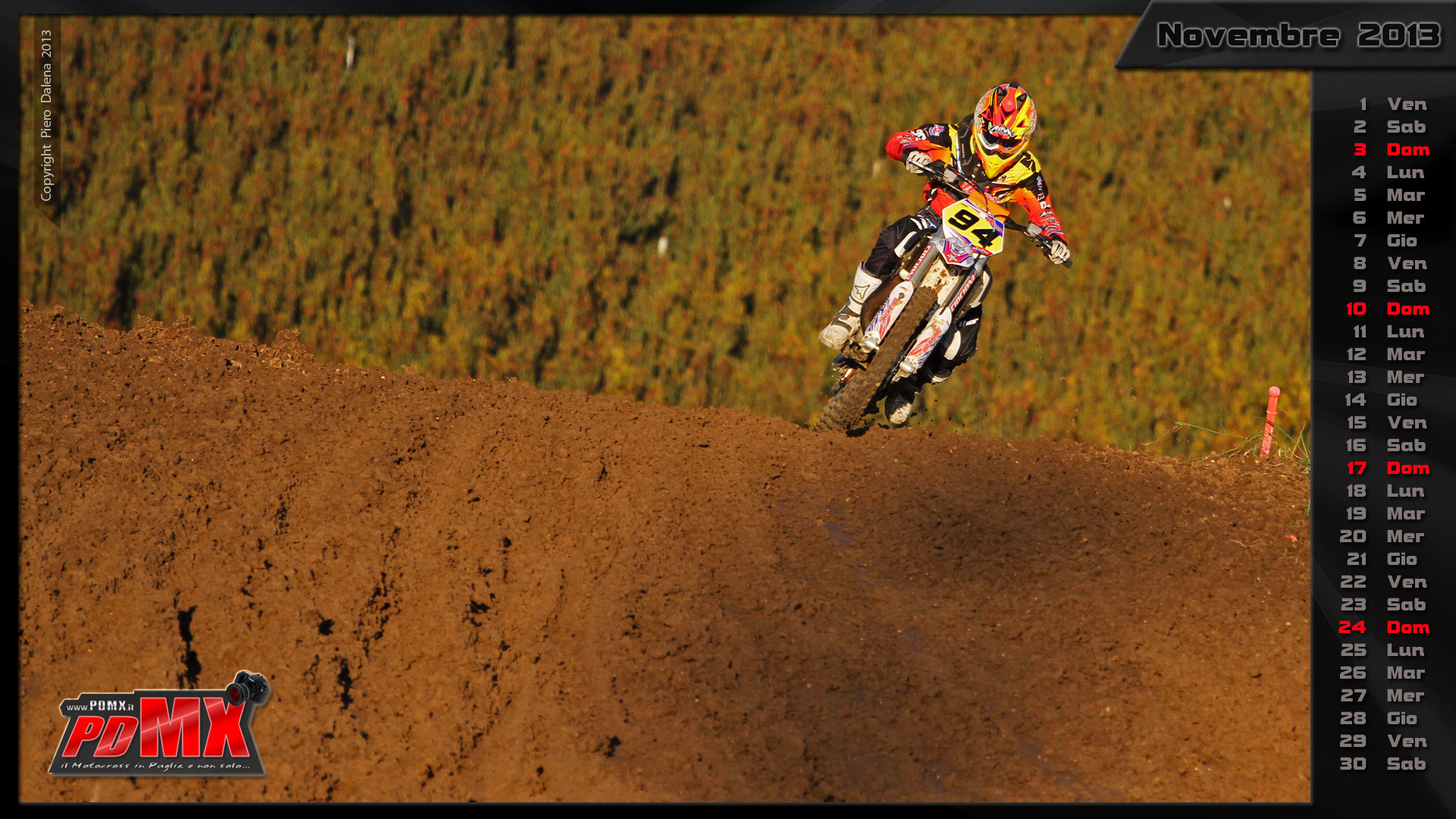 KTM, Motocross, Calendario, Novembre 2013, Collina, 1920x1080, wallpaper desktop