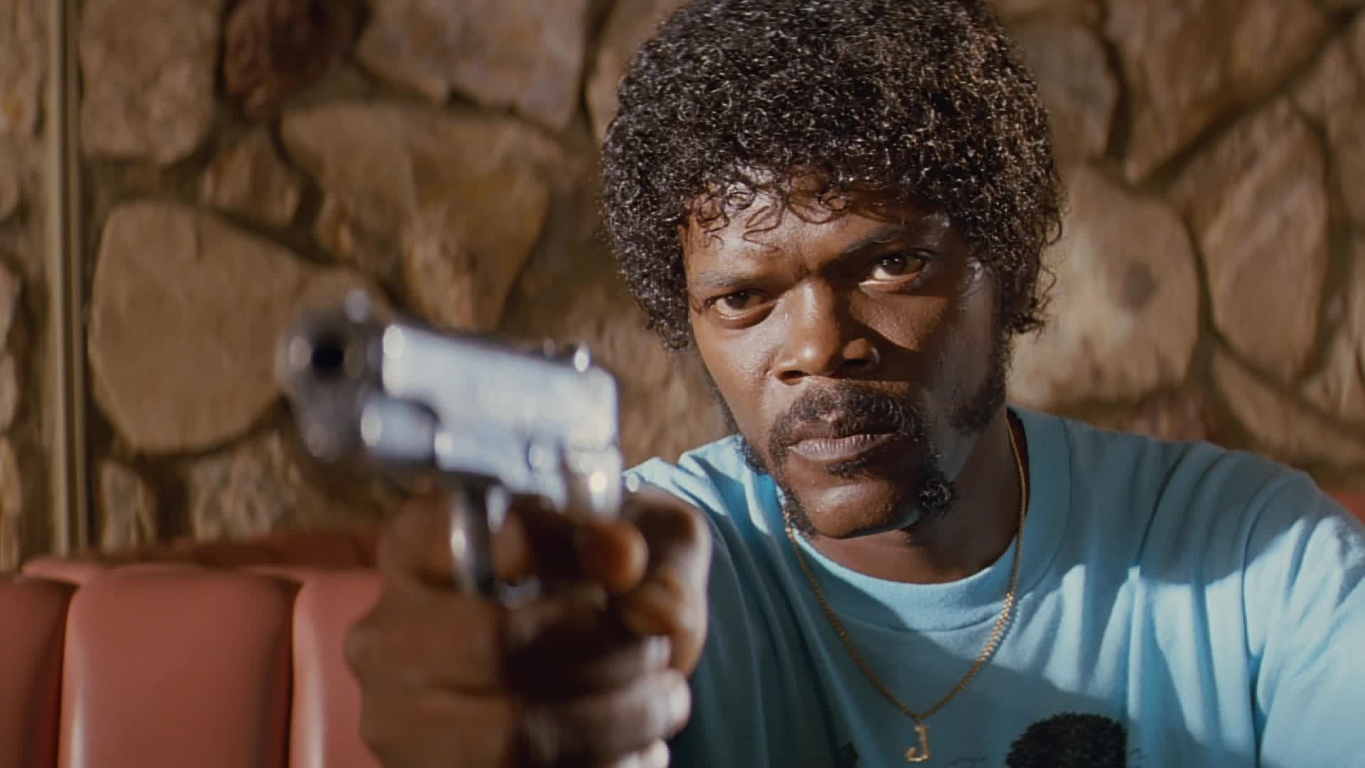 Jules Winnfield, Samuel L. Jackson, Pulp Fiction, Pistola, Full HD, sfondo per PC e portatile