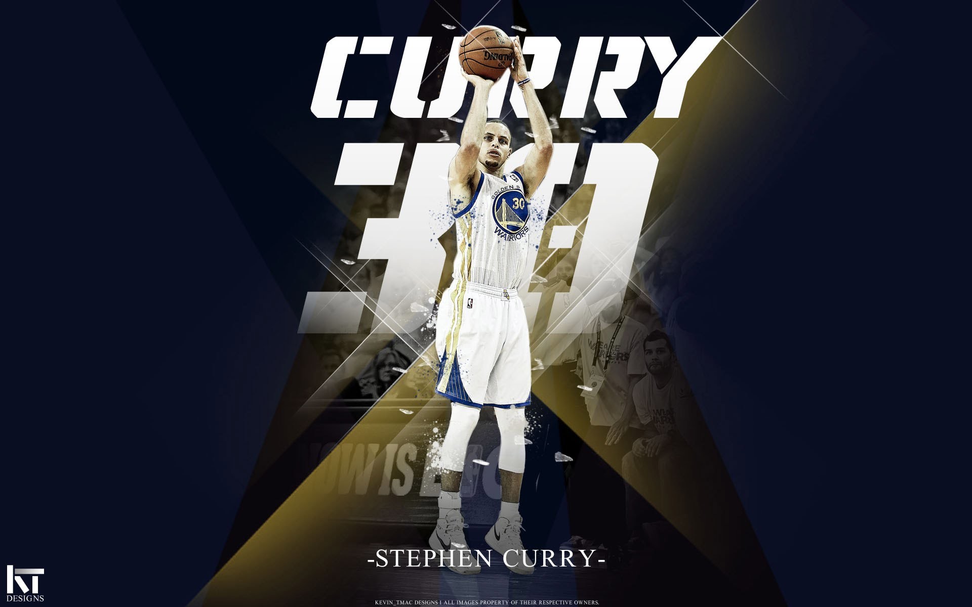 Stephen Curry, Golden State Warriors, Numero 30, Blu e oro, 1920x1200, immagine di sfondo