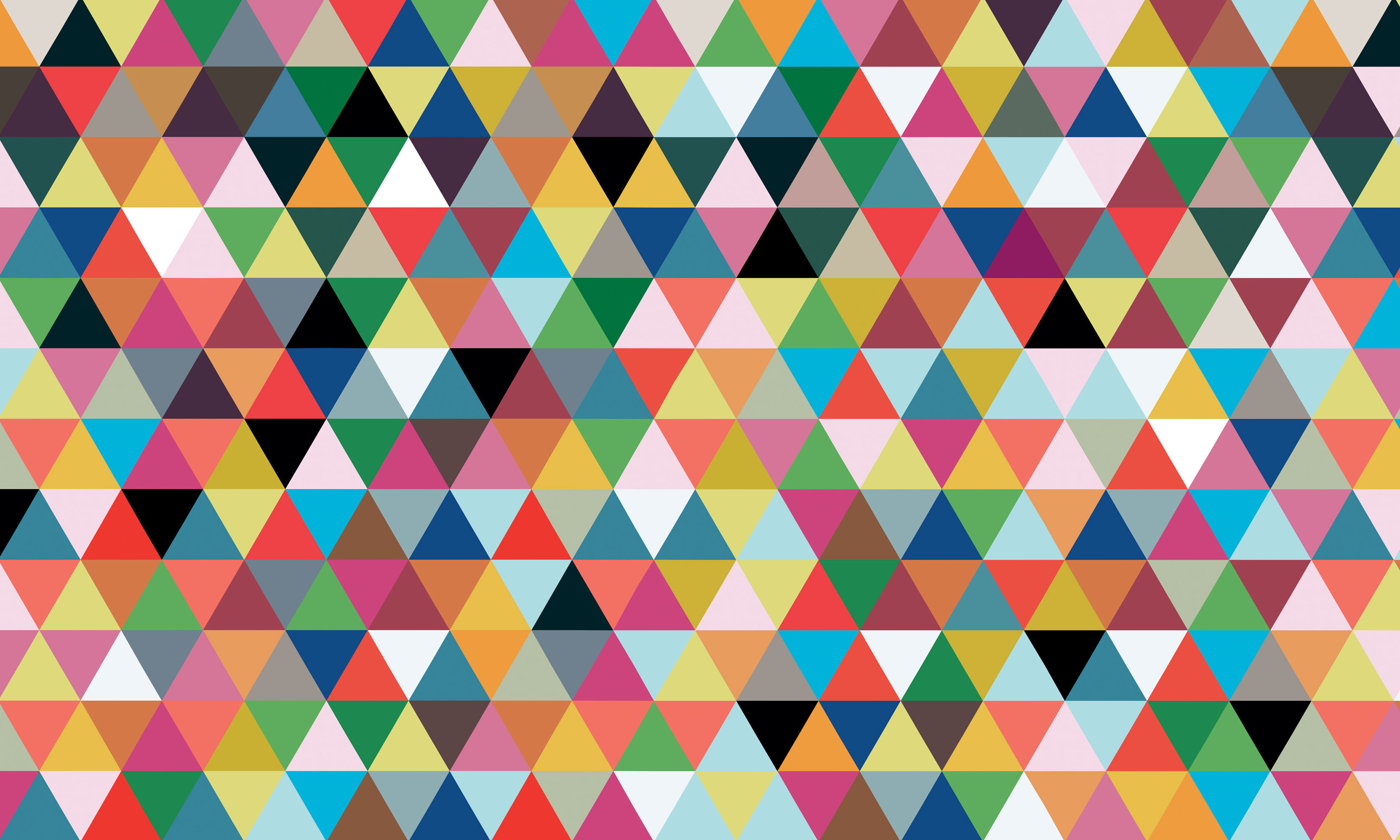 Triangoli, Geometrico, Colorato, Motivo, 2K, wallpaper per portatile