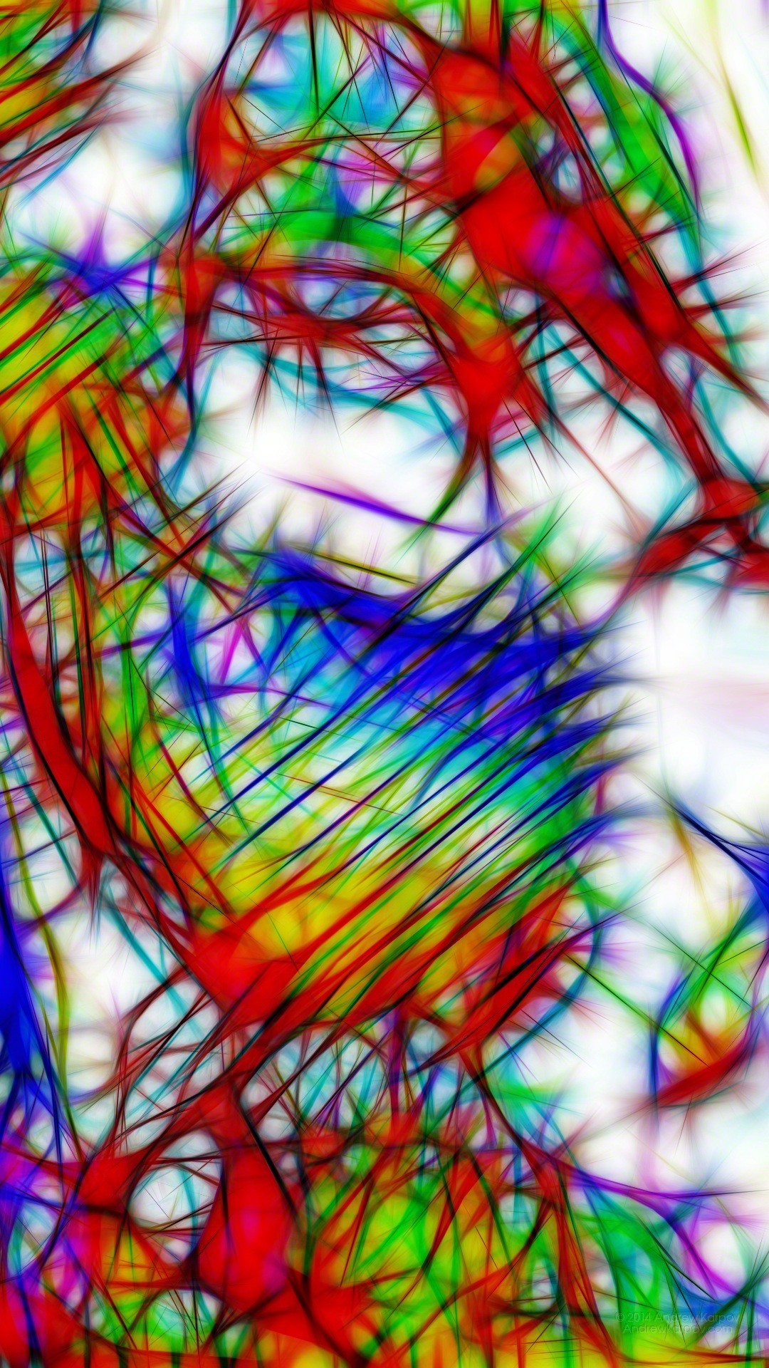 Linee colorate, Astratto, Sfondo bianco, 1080x1920, schermata di blocco iPhone